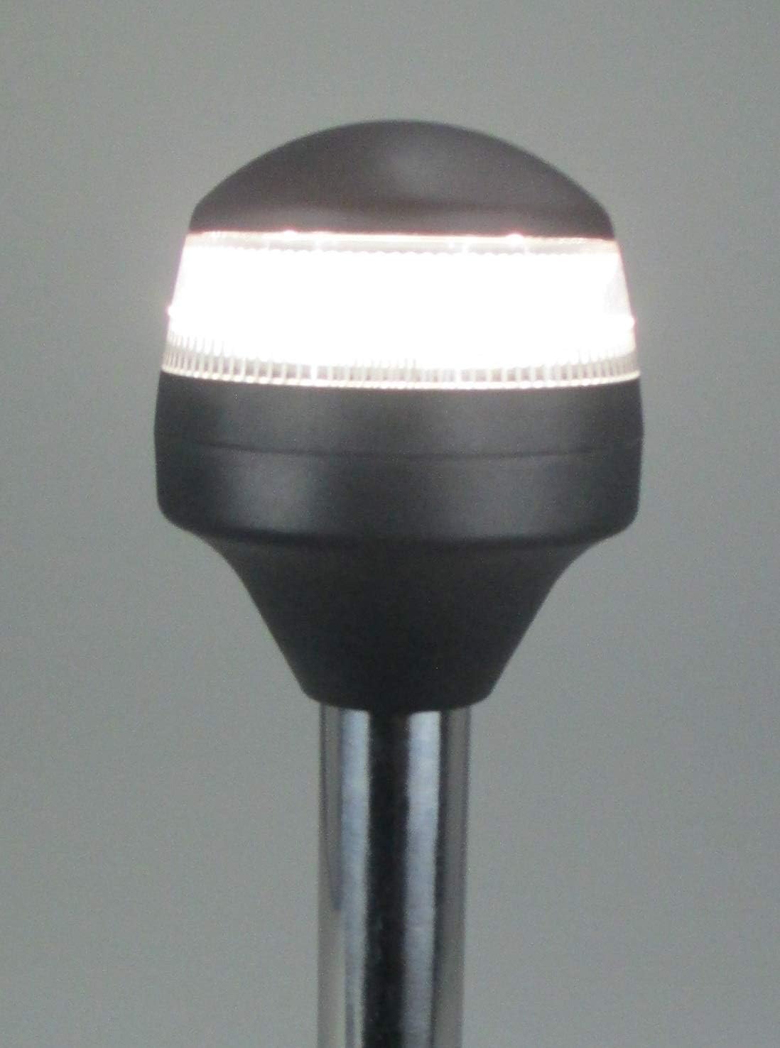 Pactrade Marine White LED 24'' All Round Stern Anchor Plug-In Light Pole USCG ABYC A16 2NM for Pontoon Fishing Boat and Yacht