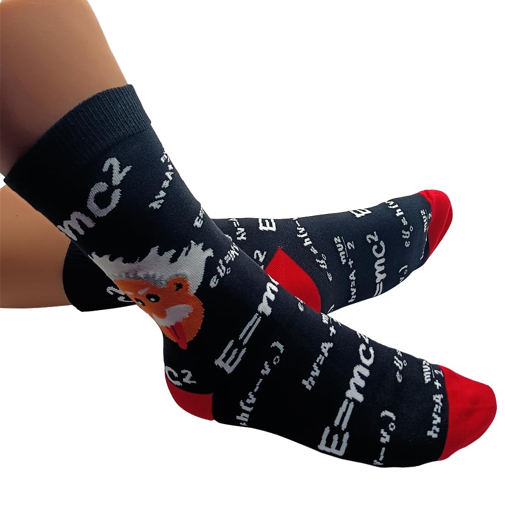 FGFD&OU Calze Uomo Donna Calzini Divertenti Cotone Calzini Fantasia Calze di Matematica Sportivi idee Regalo Regalo Natale Calzini