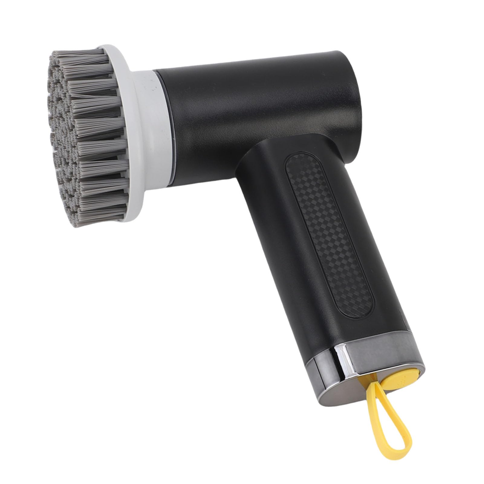 Spazzola Elettrica Ad Alta capacità, Lavasciuga Doccia Senza Fili, Efficiente Detergente Elettrico per Il Bagno con 3 Testine Sostituibili, Ideale per Piastrelle e Pavimenti (Black)
