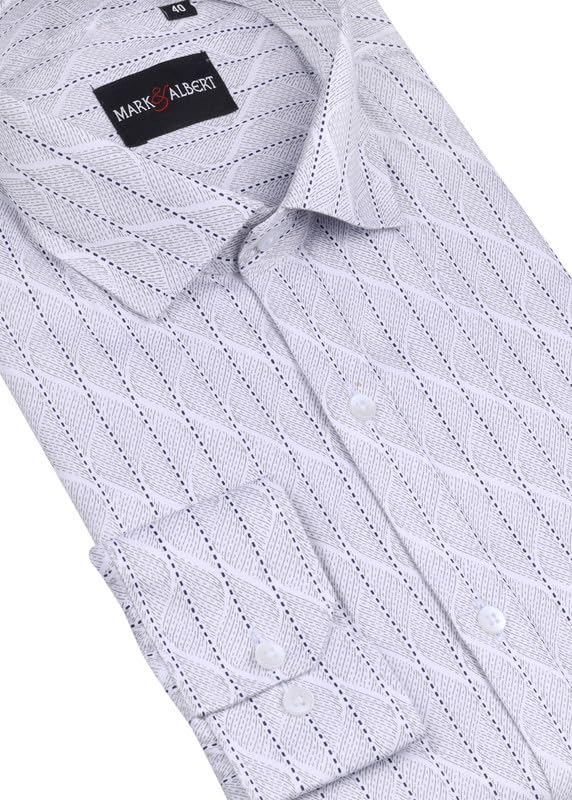 Image of MARK & ALBERT Mens Full Sleeves Checkered Shirt Regular Fit