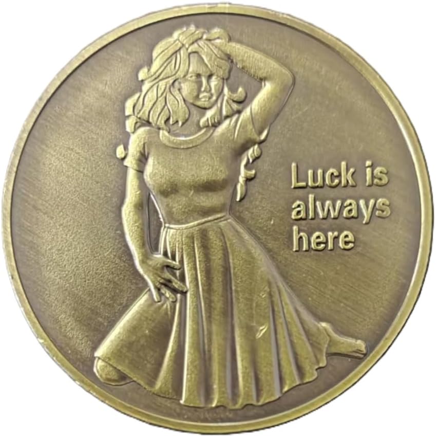 [One Vintage Bronze Commemorative Coin] Vintage Bronze Bikini Challenge Commemorative Coin - Perfect for Party Favors, Christmas, Golf Ball Markers & Playing Cards
