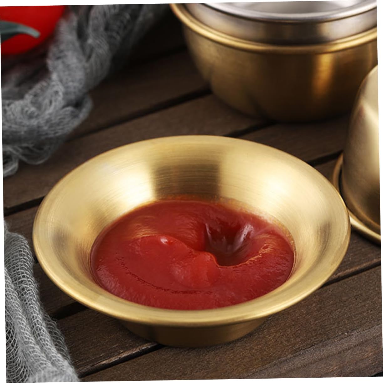 Cabilock Stainless Steel Egg Tart, Small Baking Pan, 6.7 x 3.7 x 2 inches, Reusable Cooking for Tarts and Desserts