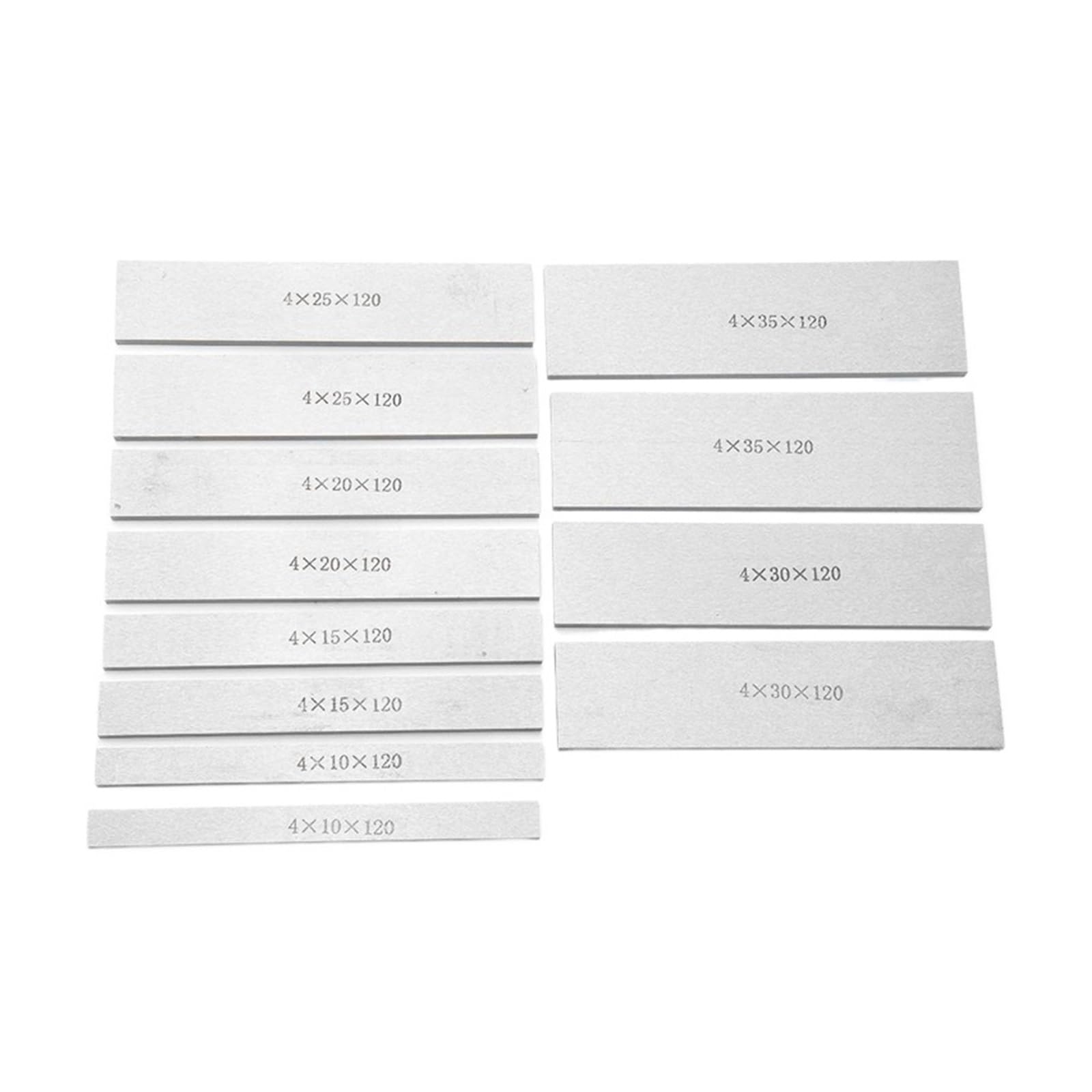 Równoległe klocki wzornicze 6 par (12 sztuk), hartowane równoległe kliny 120 mm x 4 mm x 10-35 mm, ze stali stopowej, do frezowania CNC