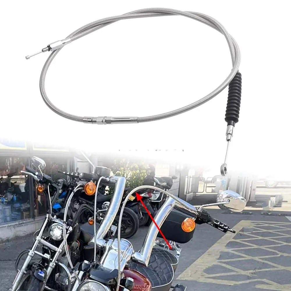 180CM pleciona stalowa linka sprzęgła Wolfram do Sportster 883/1200 Super Low Forty-Eight 72 Iron 883 2011-2015 przewód sprzęgła
