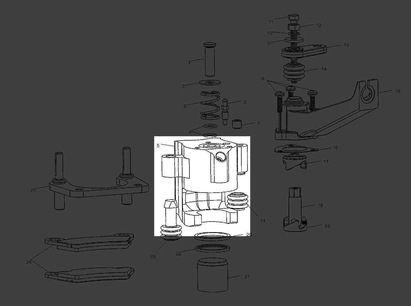 Polaris Ranger Brake Caliper Assembly, Right, 1.5, Genuine