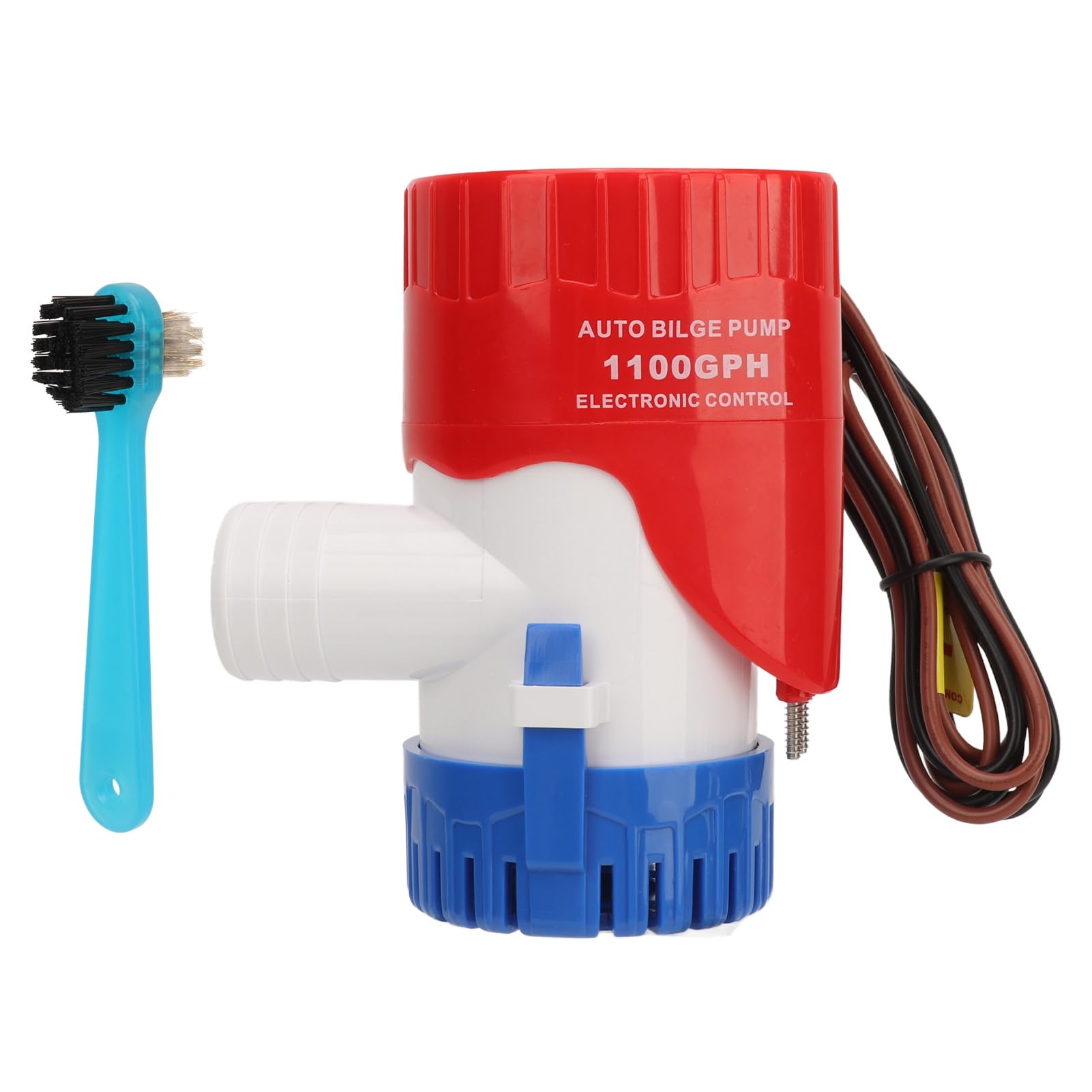 Bomba de Agua de Sentina Automática de Alto Rendimiento para Drenaje Rápido en Estanques, Piscinas, RV Marine 1100GPH (12V)