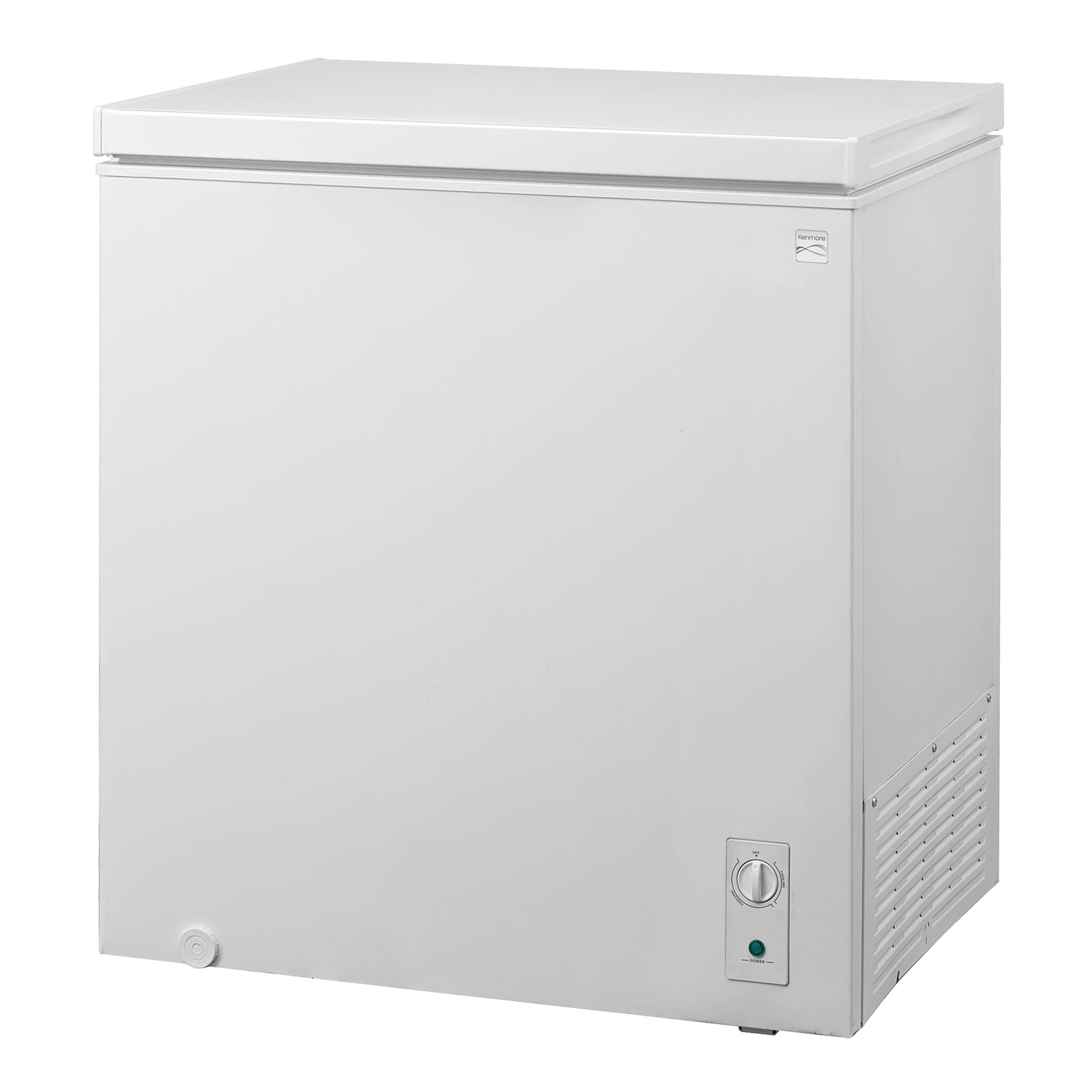 Refrigerador Kenmore convertible con congelador profundo, 1 cesta, listo para garaje, almacenamiento de carne, drenaje frontal, congelador para casa, apartamento, sótano, cabaña, 7.0 pies cúbicos, vertical, blanco