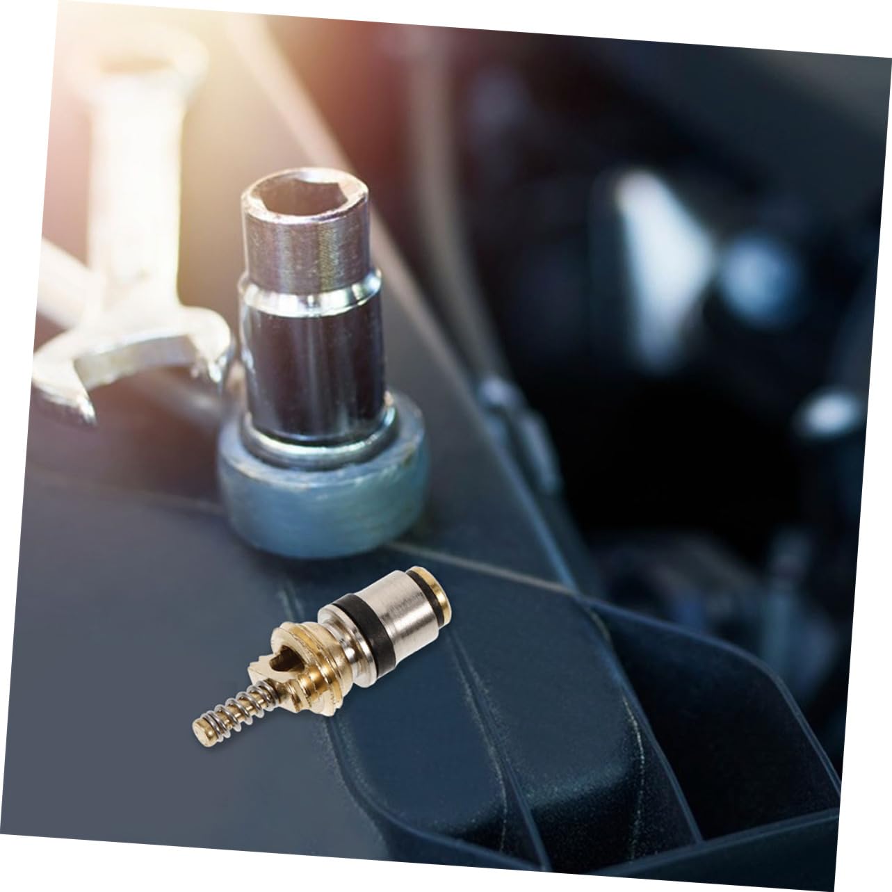 Kit Riparazione Aria Condizionata Auto 10 Pezzi Nucleo Valvola in Rame, Modello R134a-3 per Sostituzione e Ricarica per Climatizzatore Auto