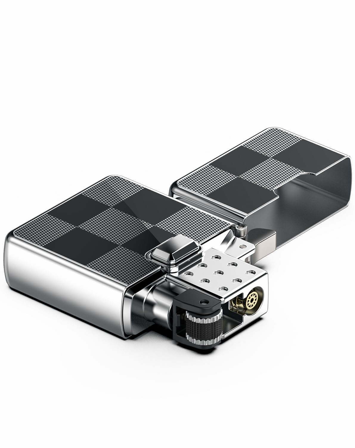 Jet Flame Lighter Gas Butane Refillable Pocket Lighter (Sold Without Gas)