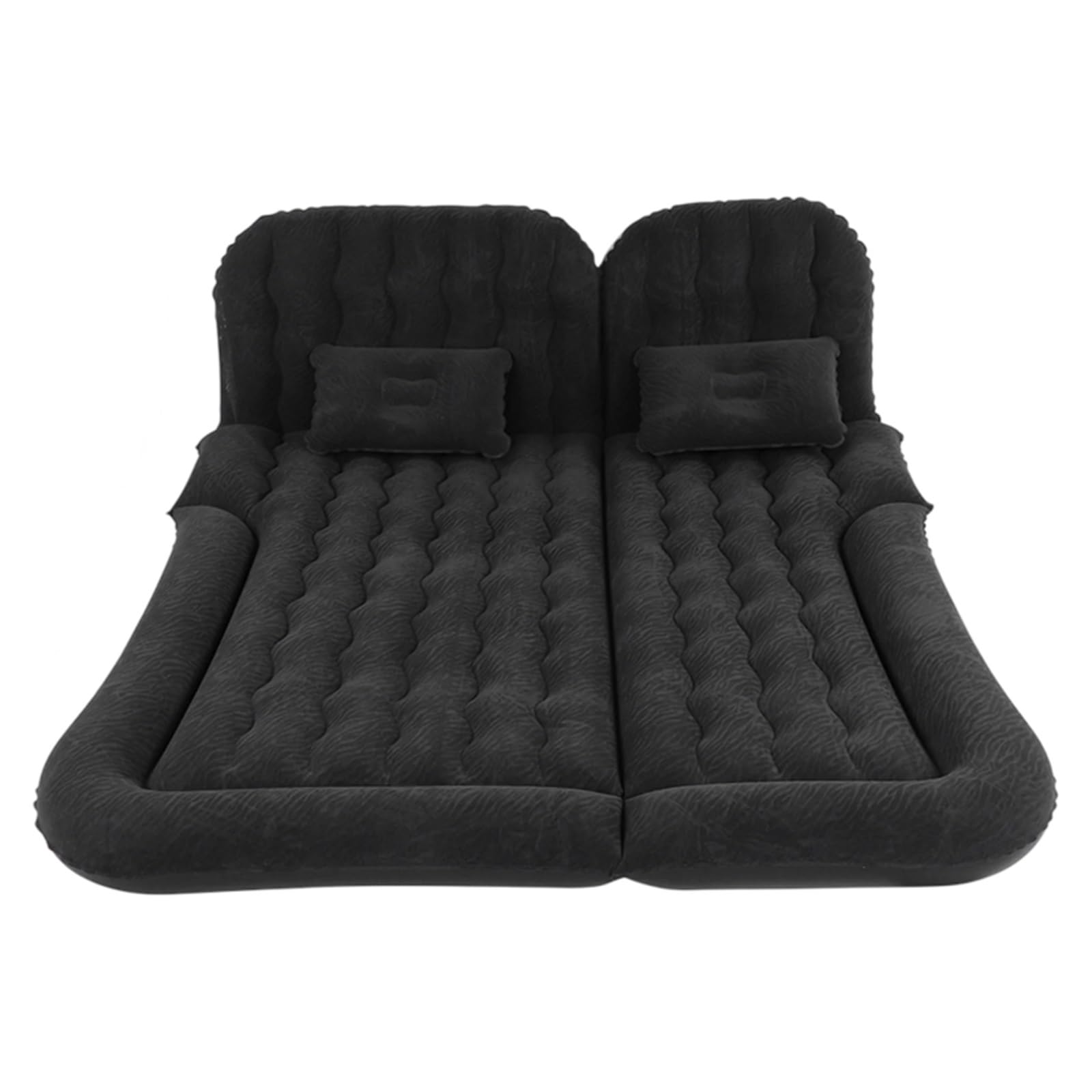 Materac samochodowy Nadmuchiwany materac podróżny Miękka poduszka do spania(Black)