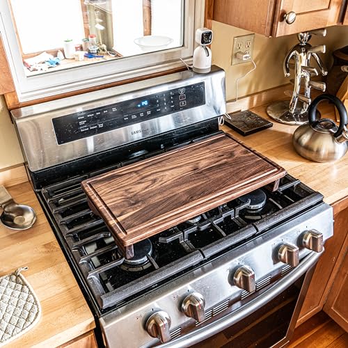 Half-Wooden-Stove-Top-CoverNoodle-Board-Stove-Cover-Cutting-Board-Wood-Stove-Covers-with-for-Gas-stove-top-and-Electric-Gas-Stove-Cover-BoardOver-the-Stove-Cutting-Board-Walnut