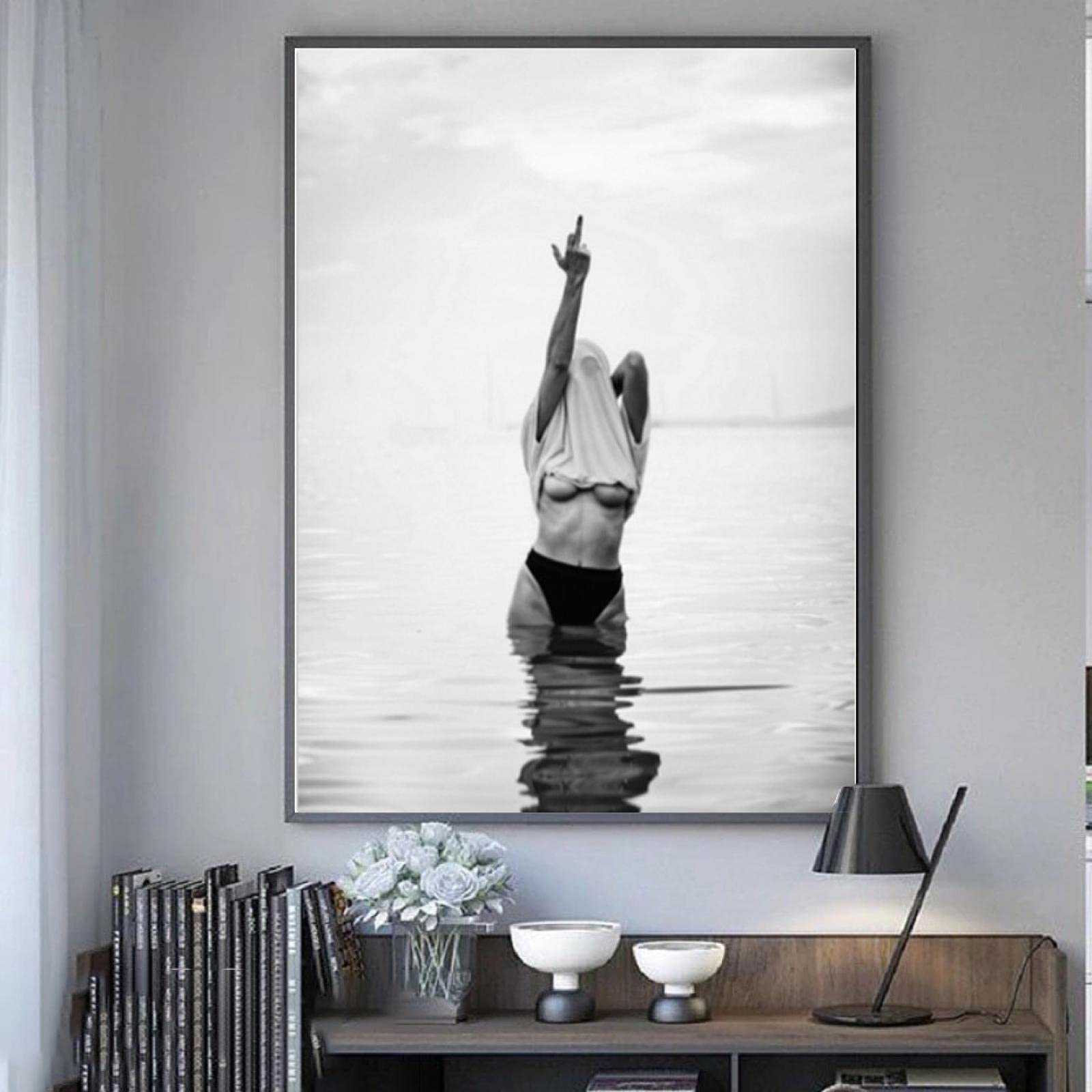 black white wall art decor