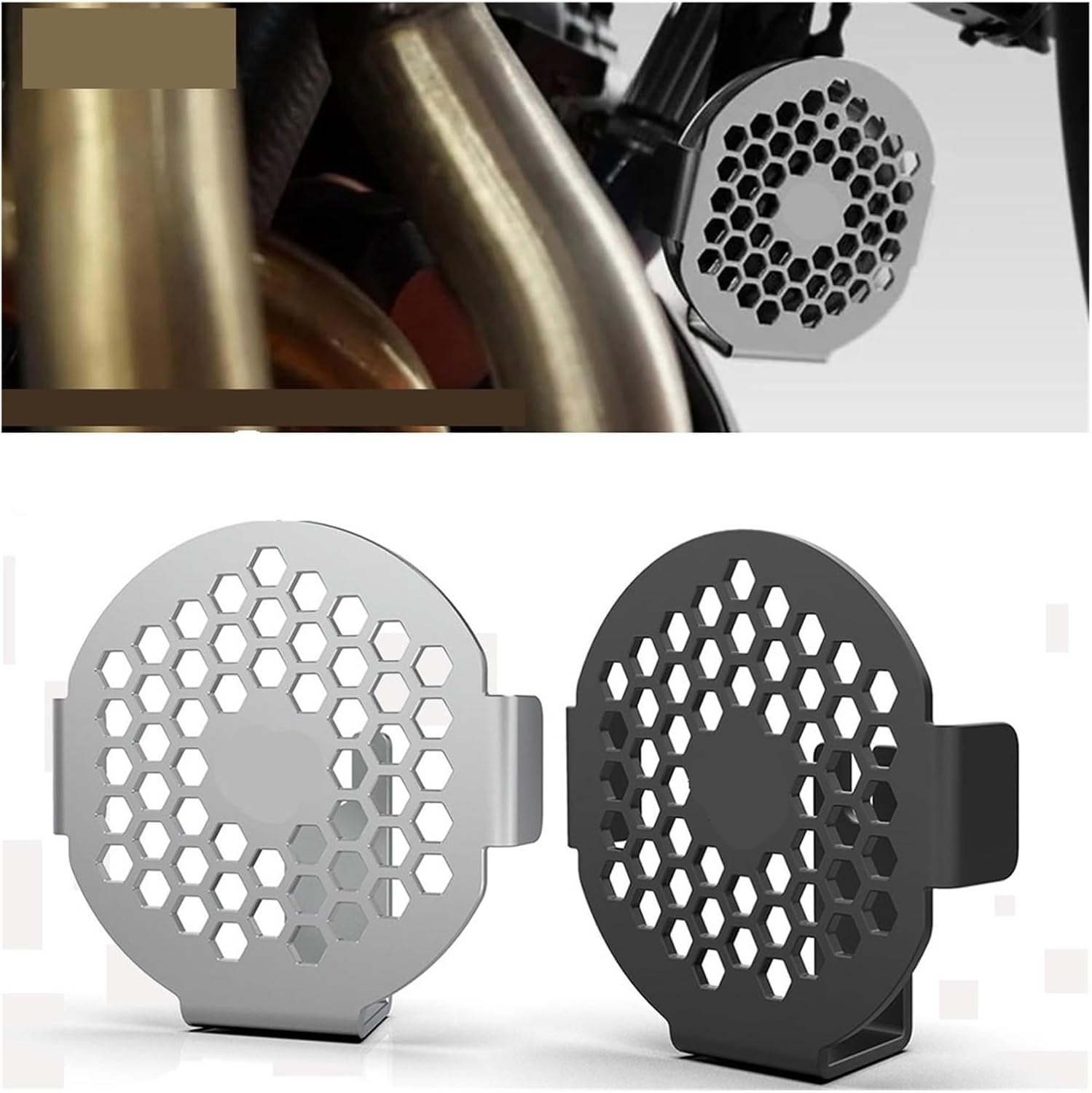 Compatible with Twin Speed Triple 850 900 1200 Sport Horn Cover Protector Scrambler100 120(Silver)