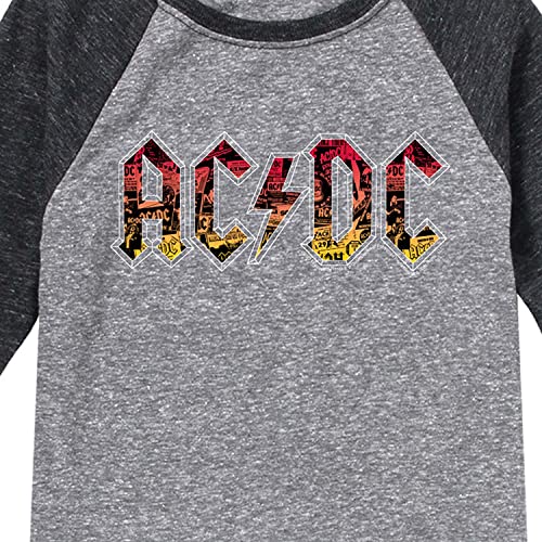 HYBRID APPAREL - ACDC - Poster Texture - Toddler and Youth Raglan Graphic T-Shirt3