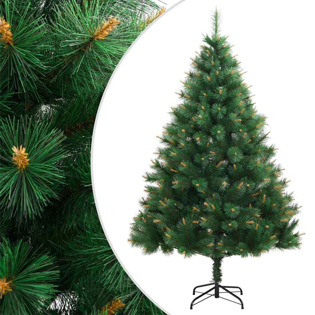 Sapin de Noël artificiel avec charnières et support 180 cm PVC