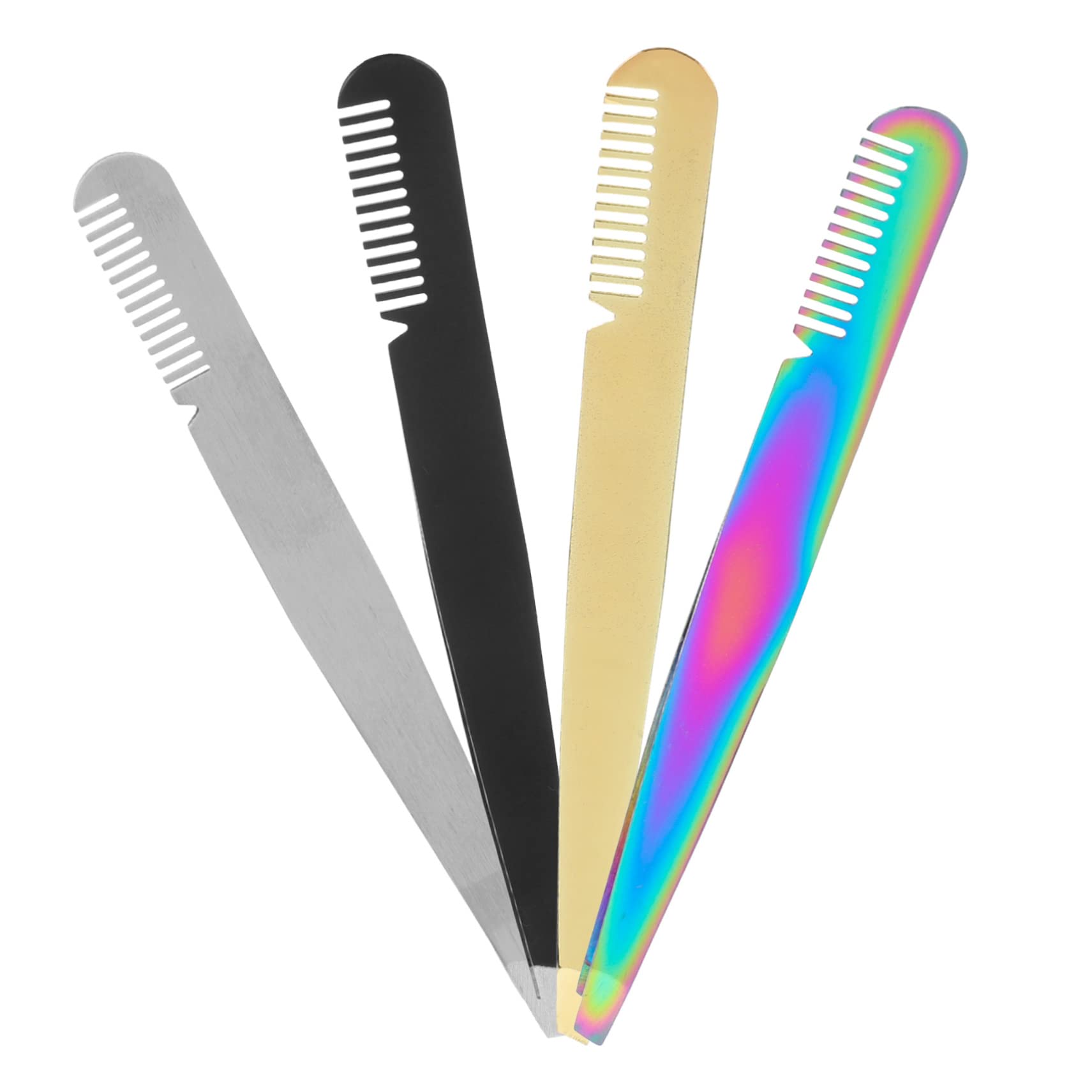 Healeved 20pezzi Pinzette Per Sopracciglia Inossidabile Con Design Elegante e Punte Di Precisione Strumenti Professionali Per La Bellezza Fai Te Per Donne e Applicazioni Di Trucco