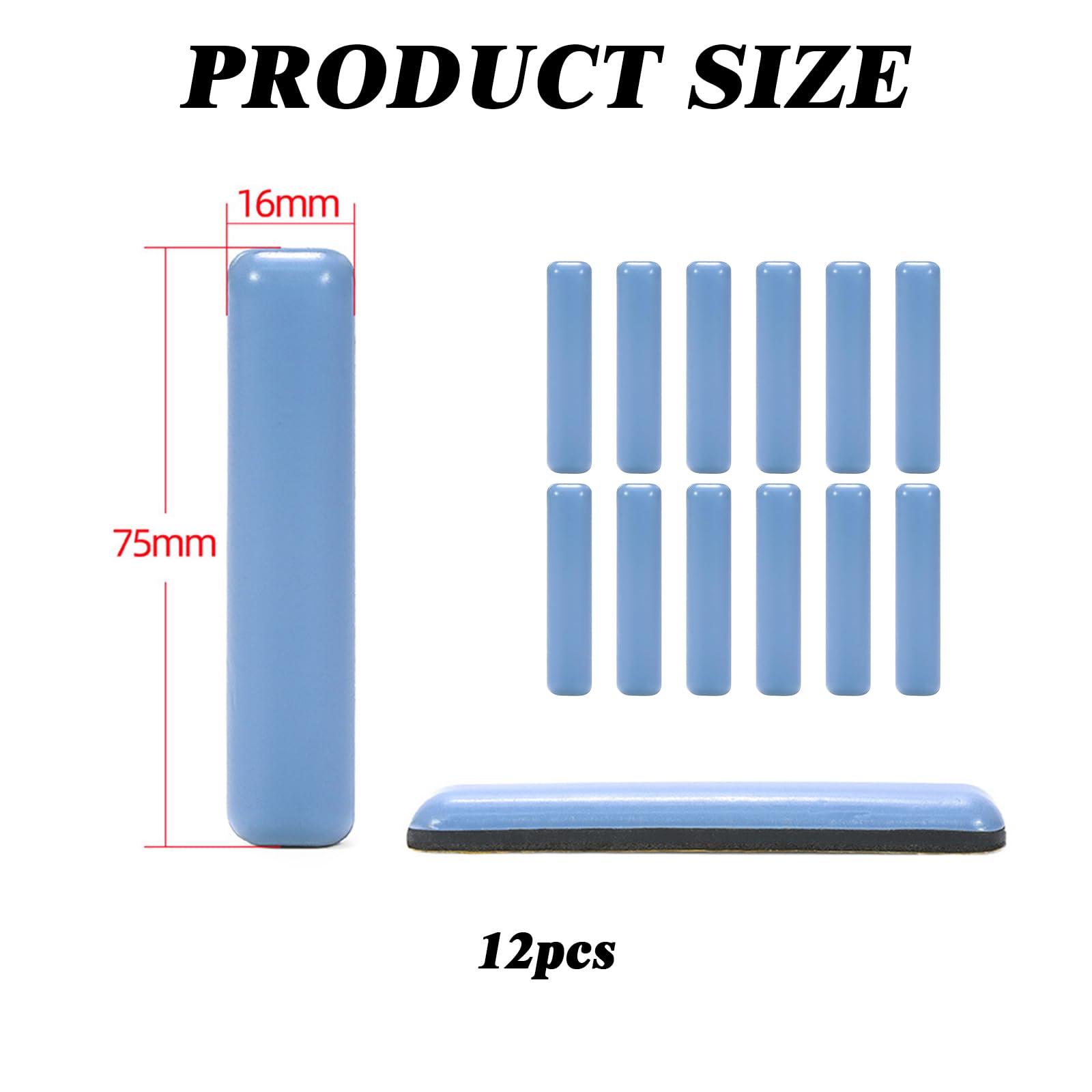 Lot De 24 Patins Et Patins Auto-adhésifs Pour Meubles, 25 X 35 Mm, Pour