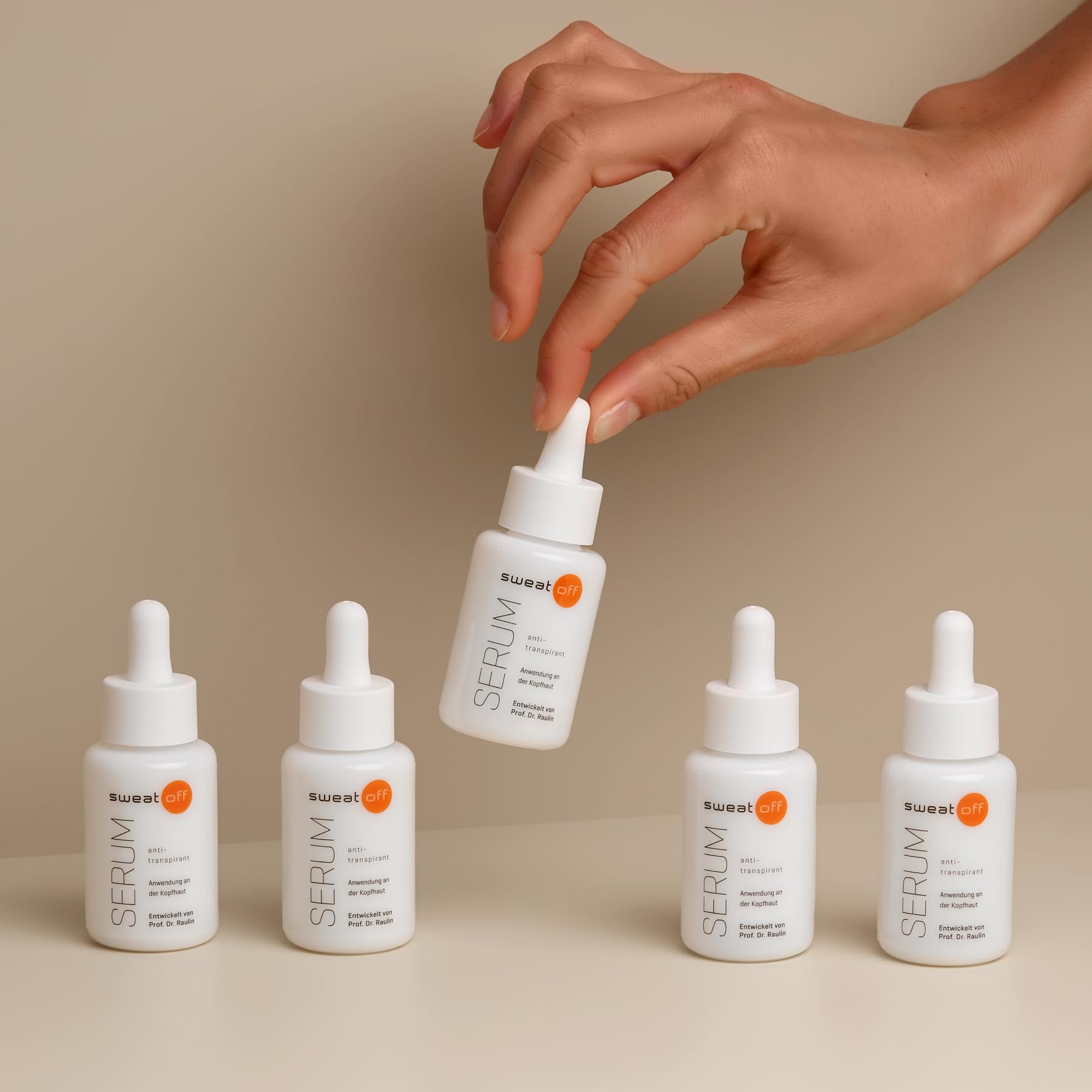 Sweat-Off Serum antyperspirantowe 30 ml przeciw poceniu się I serum przeciw poceniu się głowy I antyperspirant przeciwko poceniu się głowy