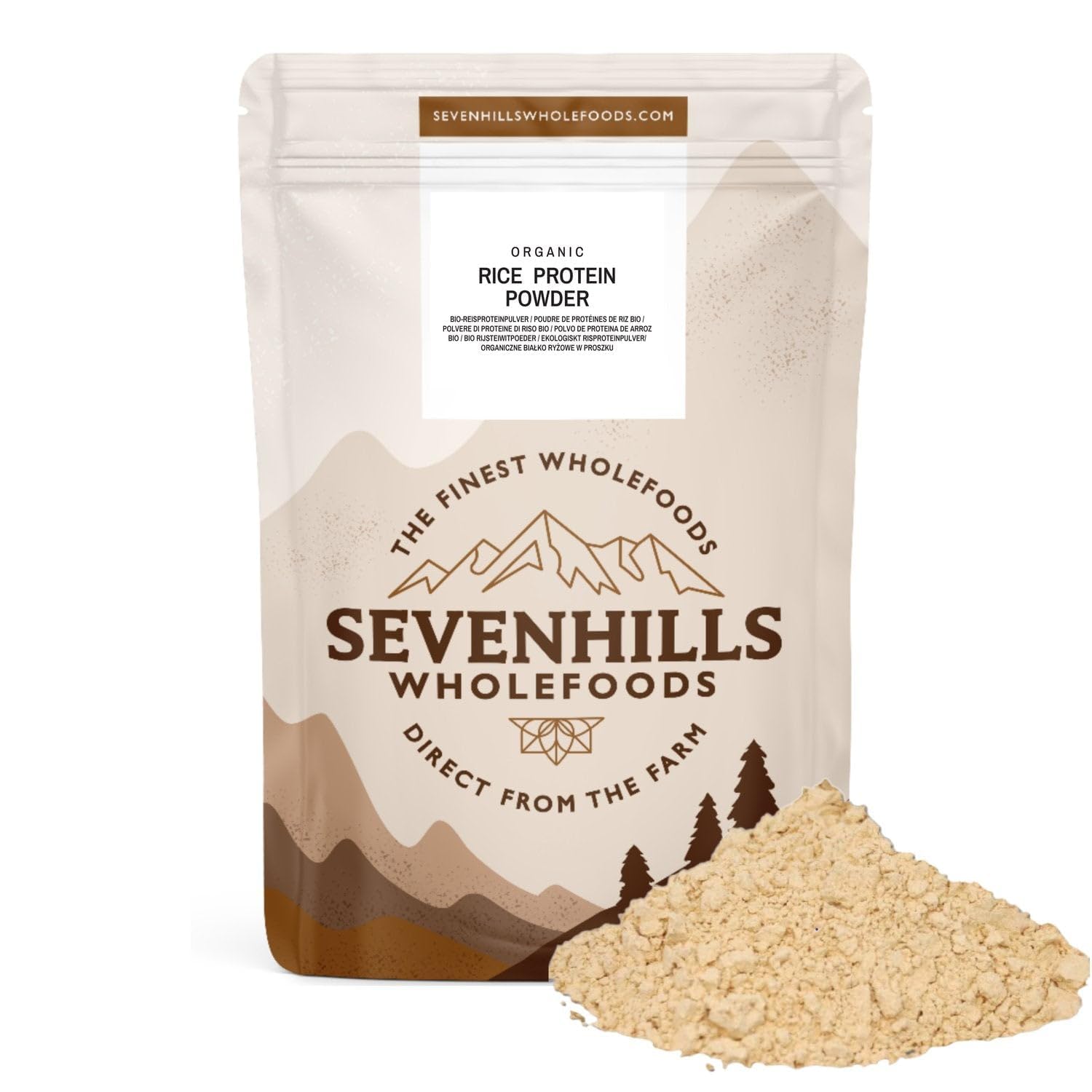 Sevenhills Wholefoods Organiczne Białko Ryżowe W Proszku 1kg