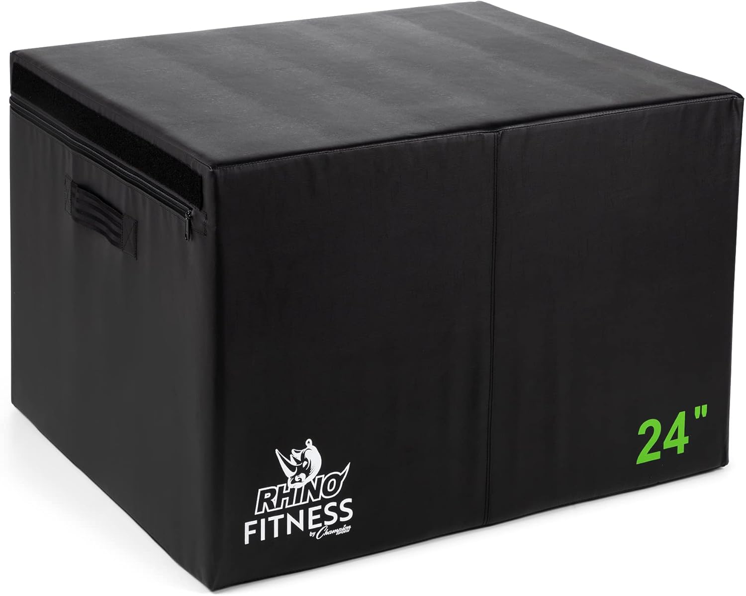 Champion Sports Foam Plyometric Box, Black - Durable Jump Boxes for Training with Handles, Hook and Loop Flaps - Stackable Plyo Box Jumps for Gym - Multiple Sizes Champion Sports Foam Plyometric Box, Black - Durable Jump Boxes for Training with Handles, Hook and Loop Flaps - Stackable Plyo Box Jumps for Gym - Multiple Sizes