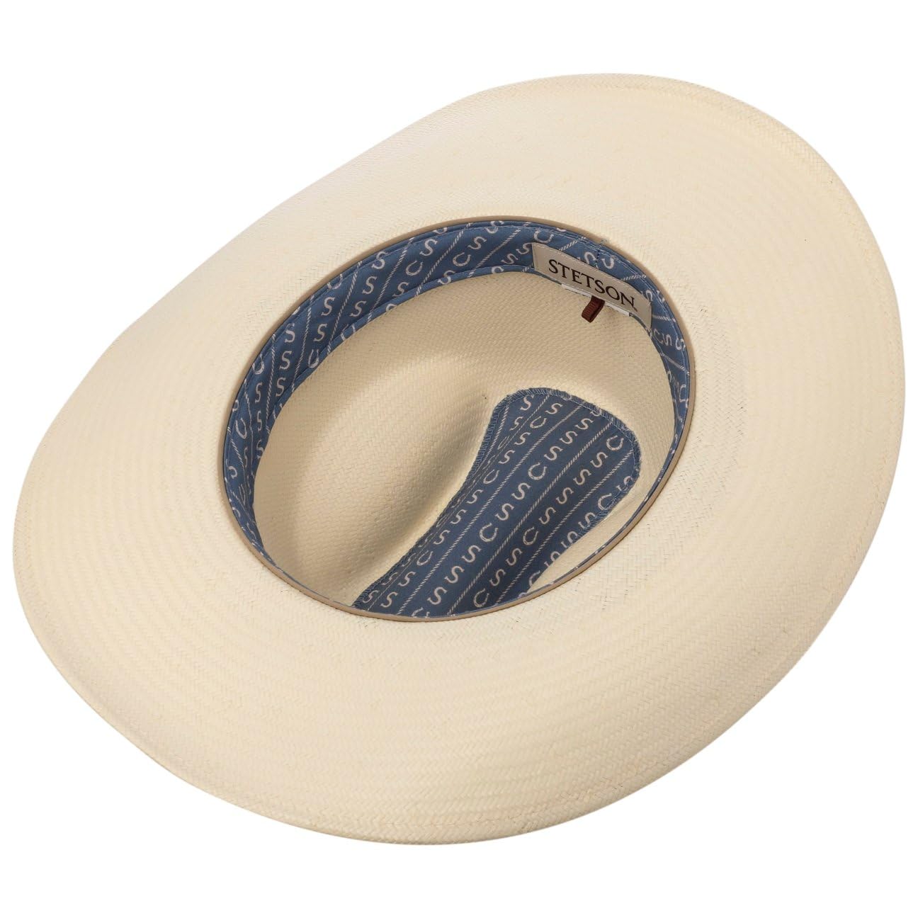 Stetson Edcouch Cappello Western Toyo Corona Cattleman Fascia in Pelle Uomo Primavera Estate