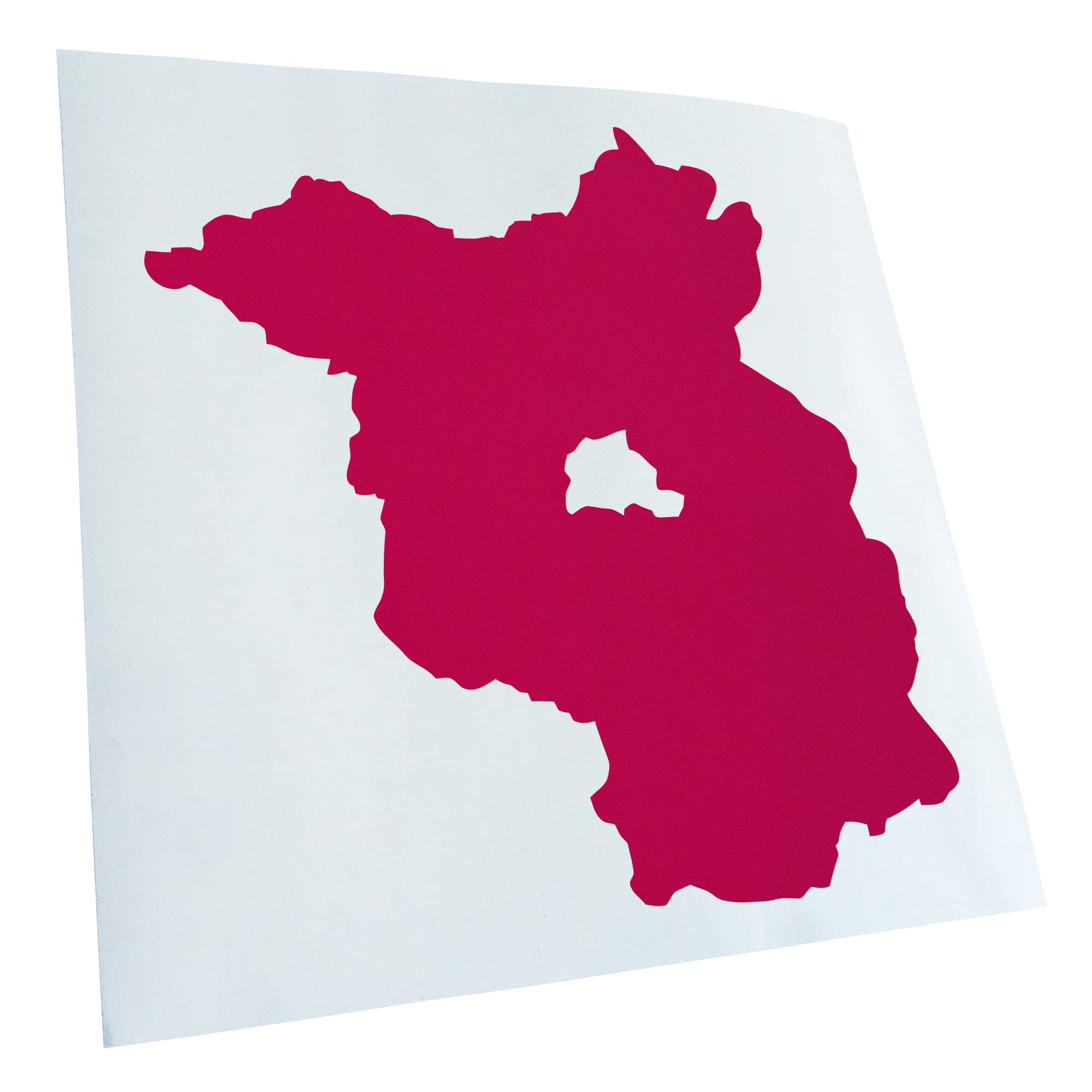 Kiwistar - Car Sticker - Pink - 50 x 45 cm Brandenburg Germany Silhouette - Rear Window Car Sticker Weatherproof for Car Truck Moped Truck - Sticker Exterior Self-Adhesive Tuning Accessories for