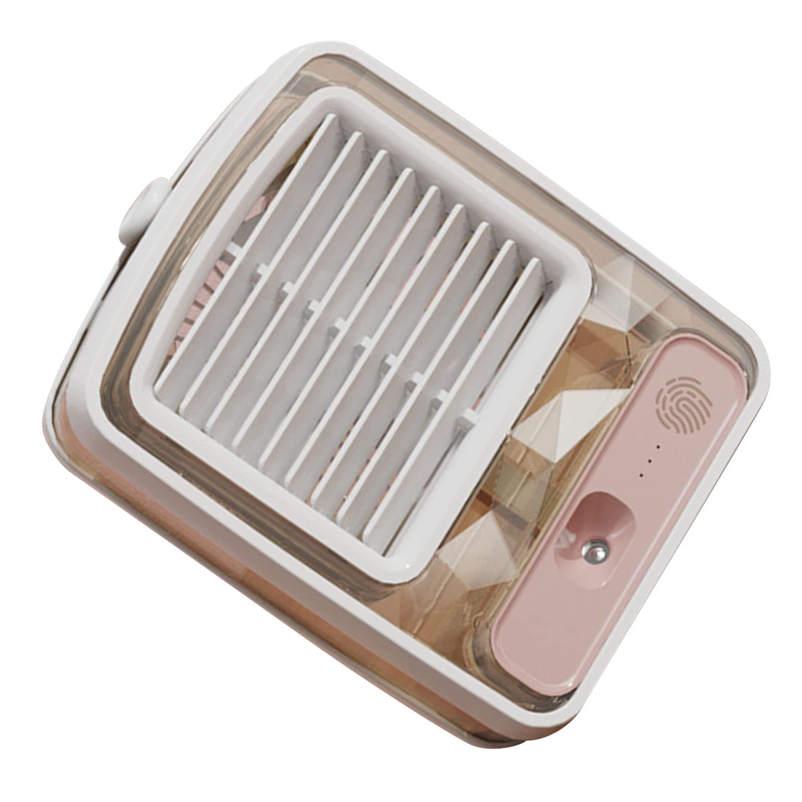Mini ventilador de refrigeración USB, silencioso 3D espiral ABS ventilador de escritorio para el hogar y la oficina, diseño compacto refrigerado por agua con funcionamiento silencioso y eficiencia