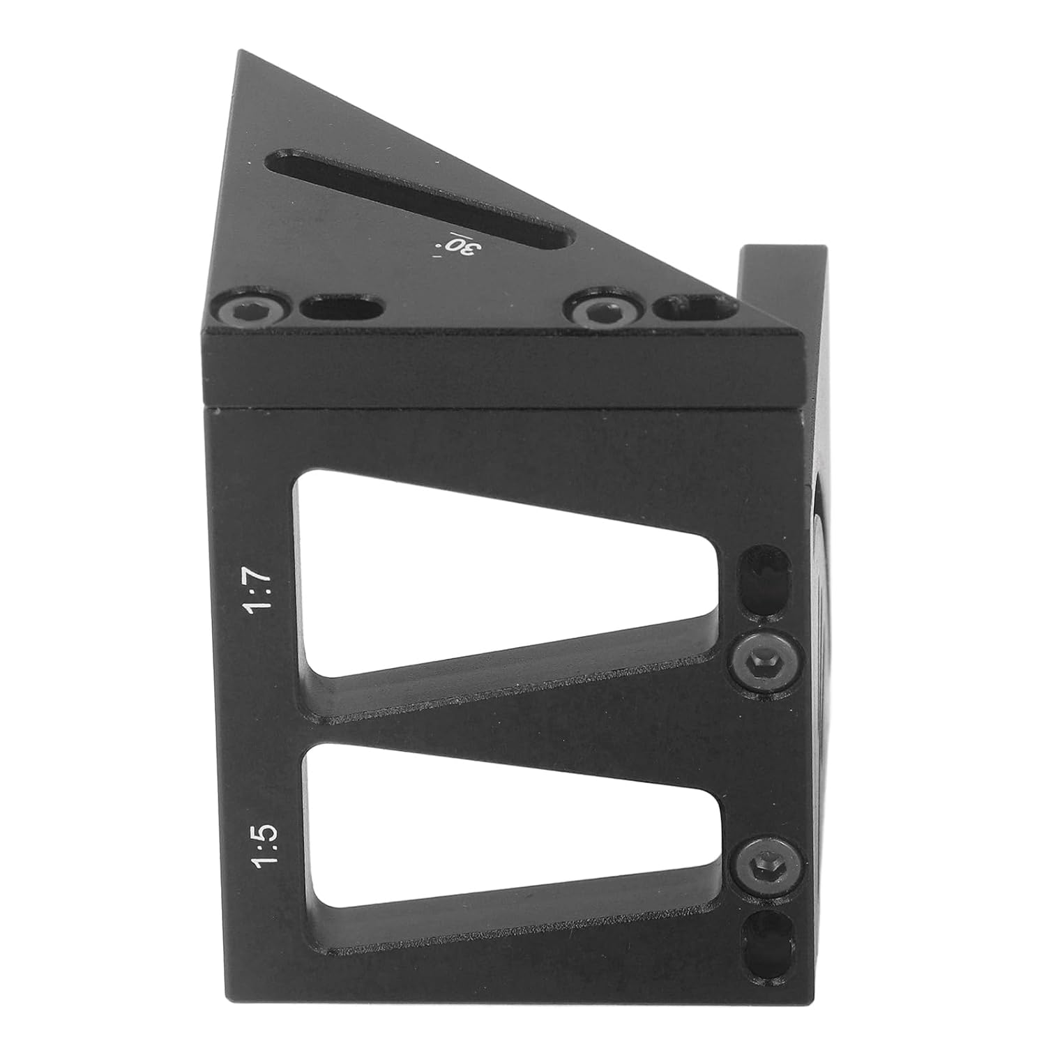 Multi Angle 3D Protractor, 45 Degree Woodworking Line Marker Square Tool, Red - Precise Angle Measurement, Durable Aluminum Alloy, Ideal for Woodworkers and Craftsmen (Black)