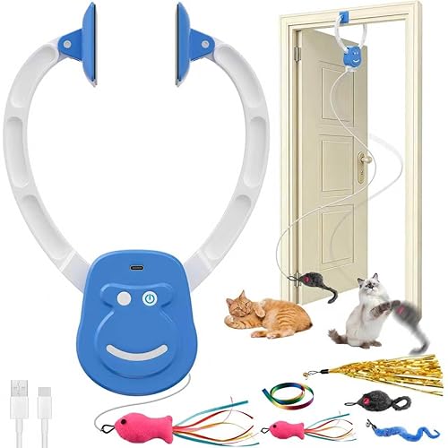 Automatic Cat Toy for Indoor Cats, Interactive Door Hanging Cat