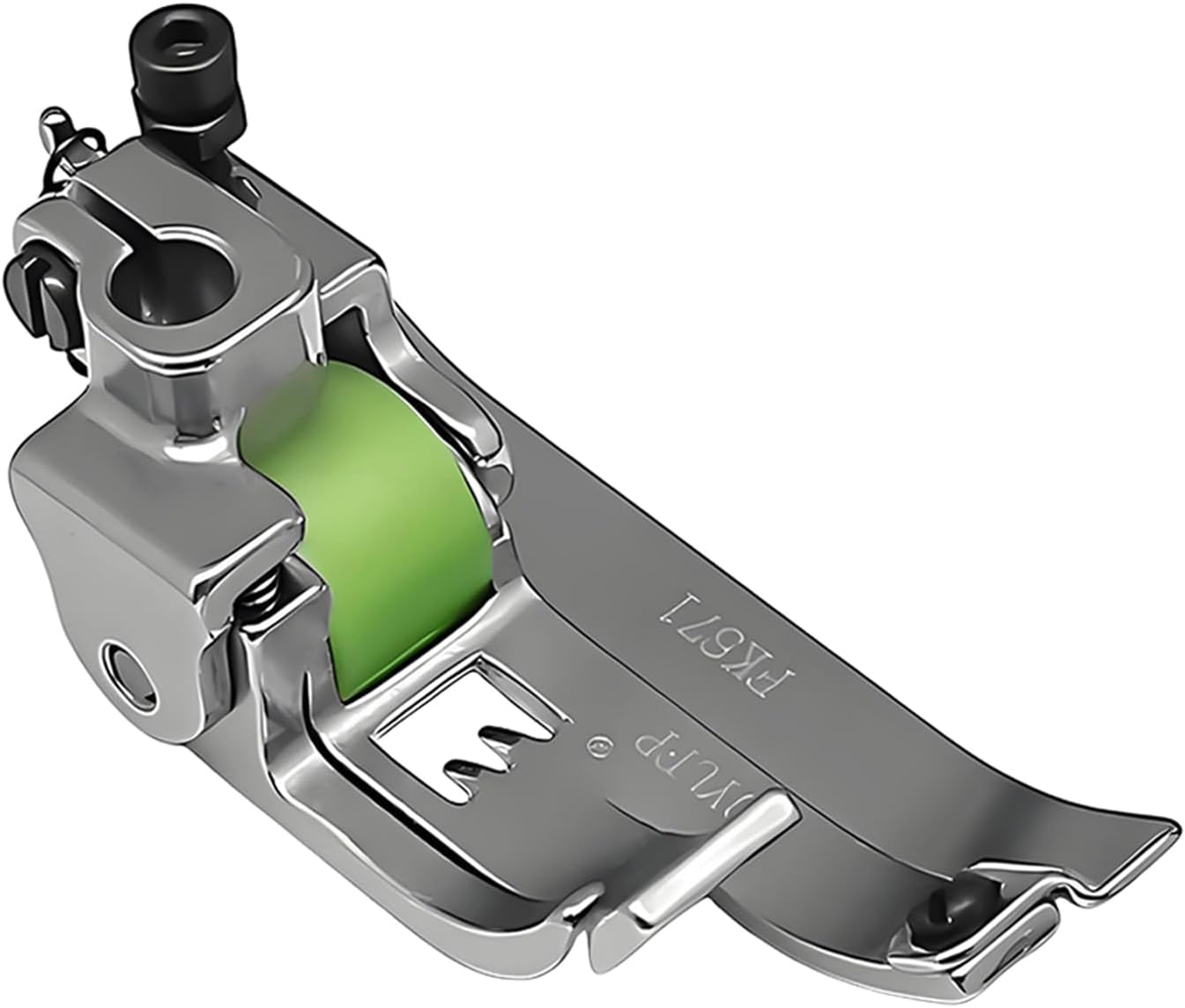 YEQIN 1Pcs New Three-Needle Five-Thread Left Blade Roller Presser Foot FK571 Thin Material Industrial Sewing Machine (Rubber Wheels)