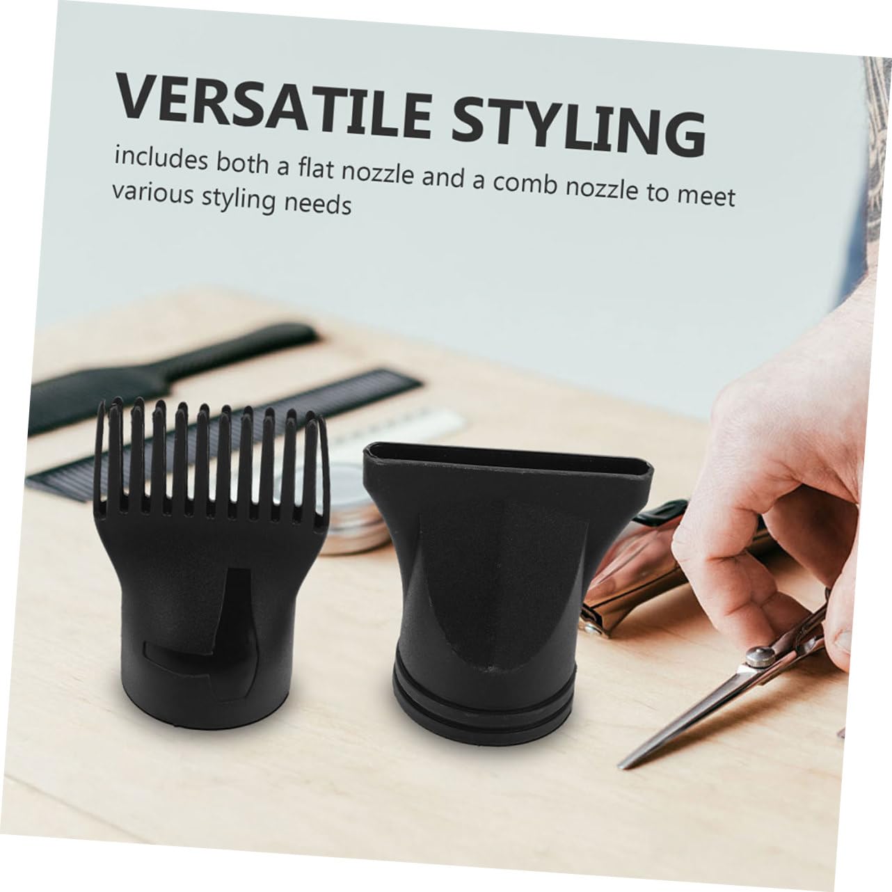 28 Pezzi Ugelli per Asciugacapelli in Plastica Becco Concentratore Stretto e Diffusore Piatto per Asciugatura Rapida Compatibili con Phon per e Domestico Accessori per Styling
