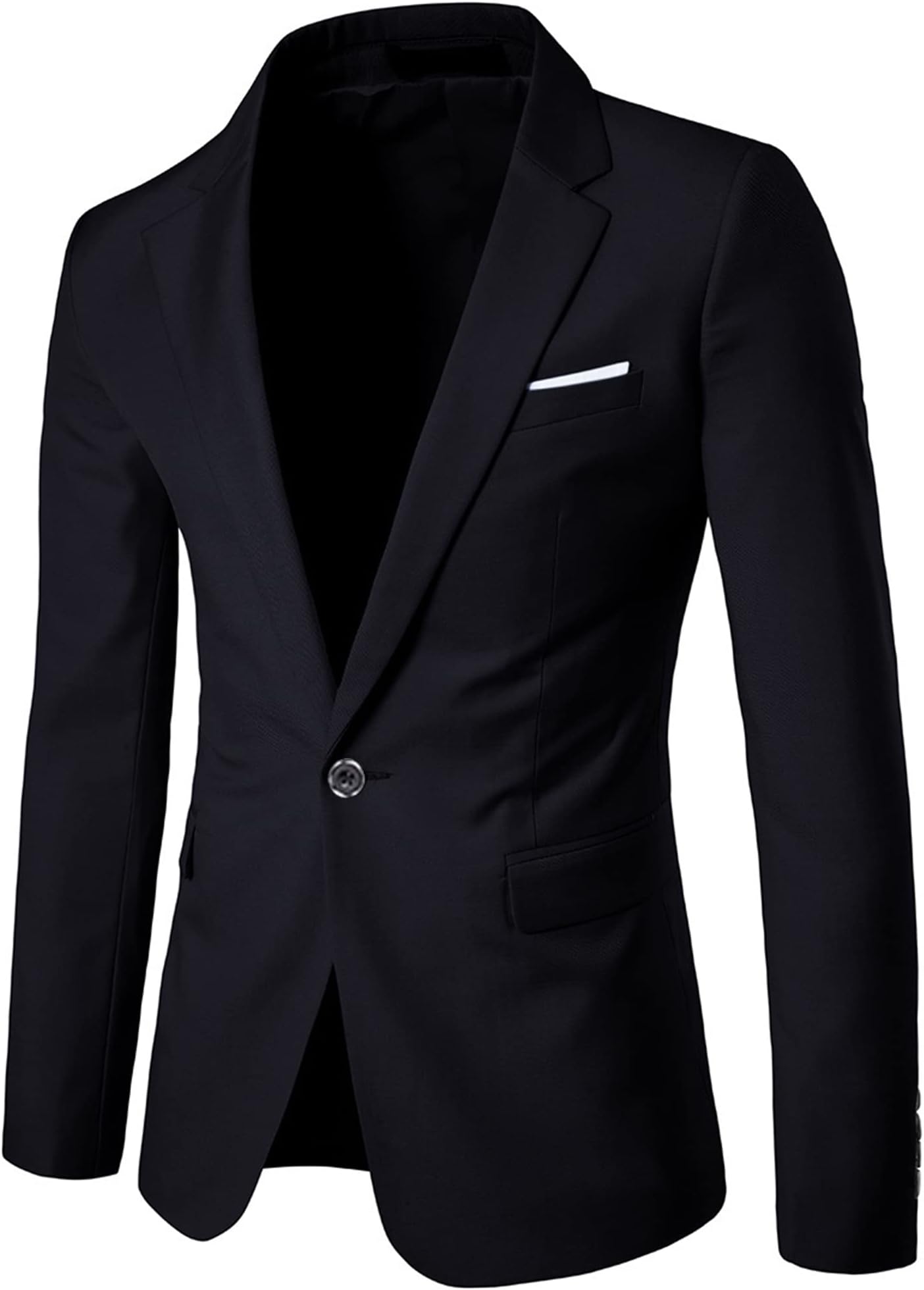 YNDMen's Suit Jacket One Button Slim Fit Solid Coat Casual BlazerGlobal Recycled StandardGlobal Recycled StandardGlobal Recycled Standard