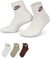 Vista 8 de Nike Unisex Adult Sportswear Dri-FIT Everyday Essential Ankle Socks (3-Pack) Mens and Womens