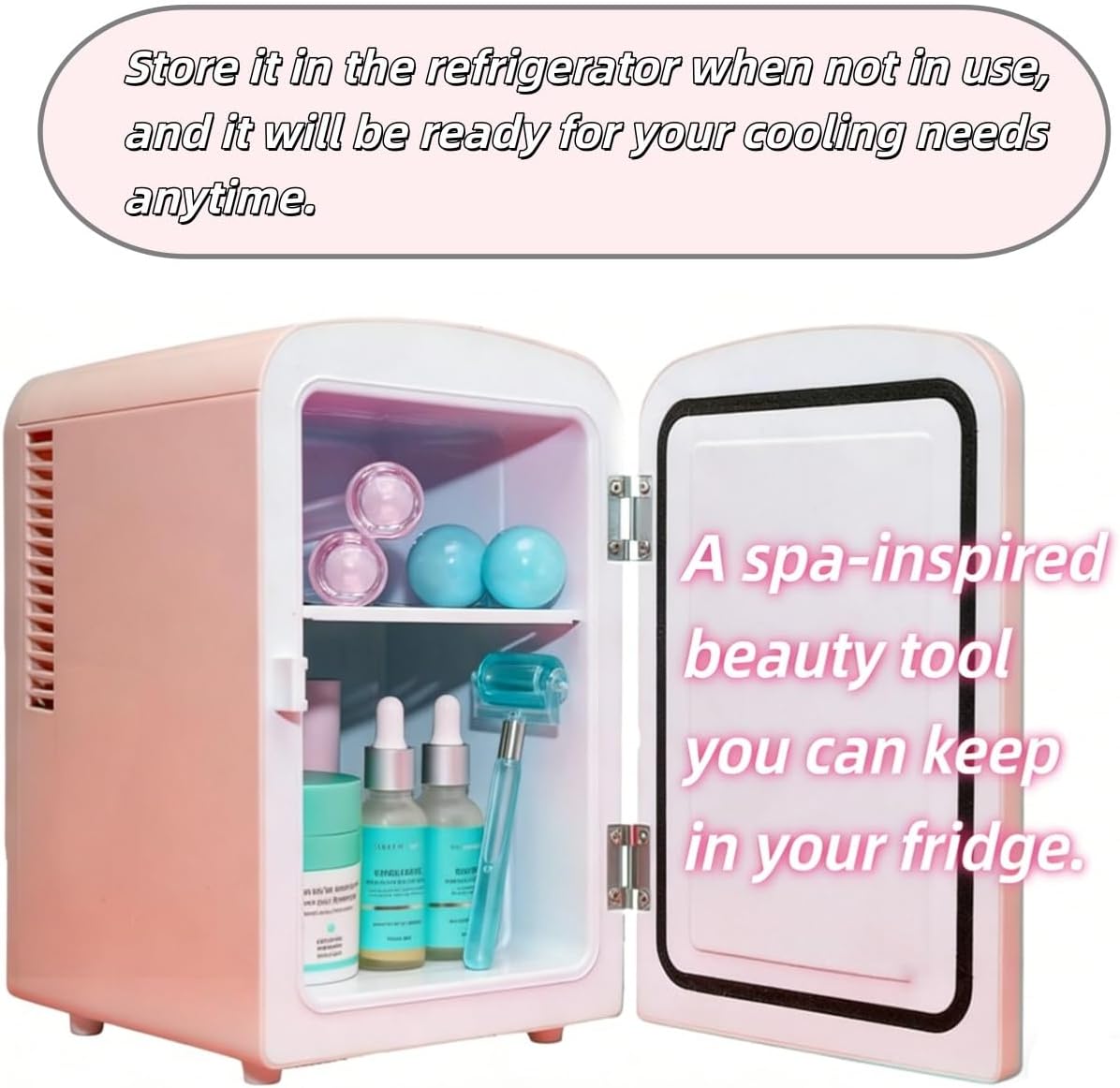 Ice Roller for Face & Body - Cold Therapy Tool to Depuff Eyes, Reduce Inflammation & Tighten Skin - with Protective Case (Blue) - Image 5