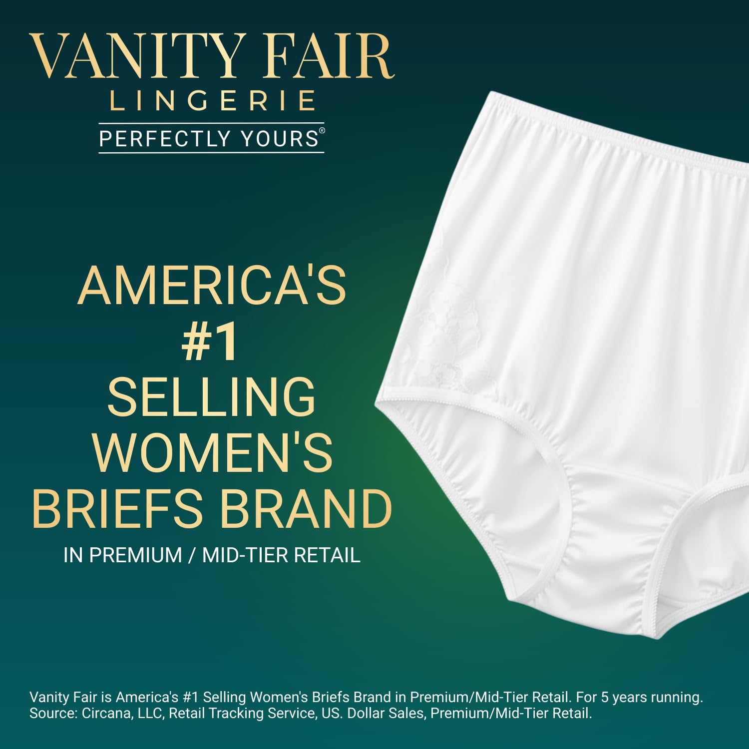 Vanity Fair Krótkie Kobiety Idealnie Twoje majtki z wysokim stanem
