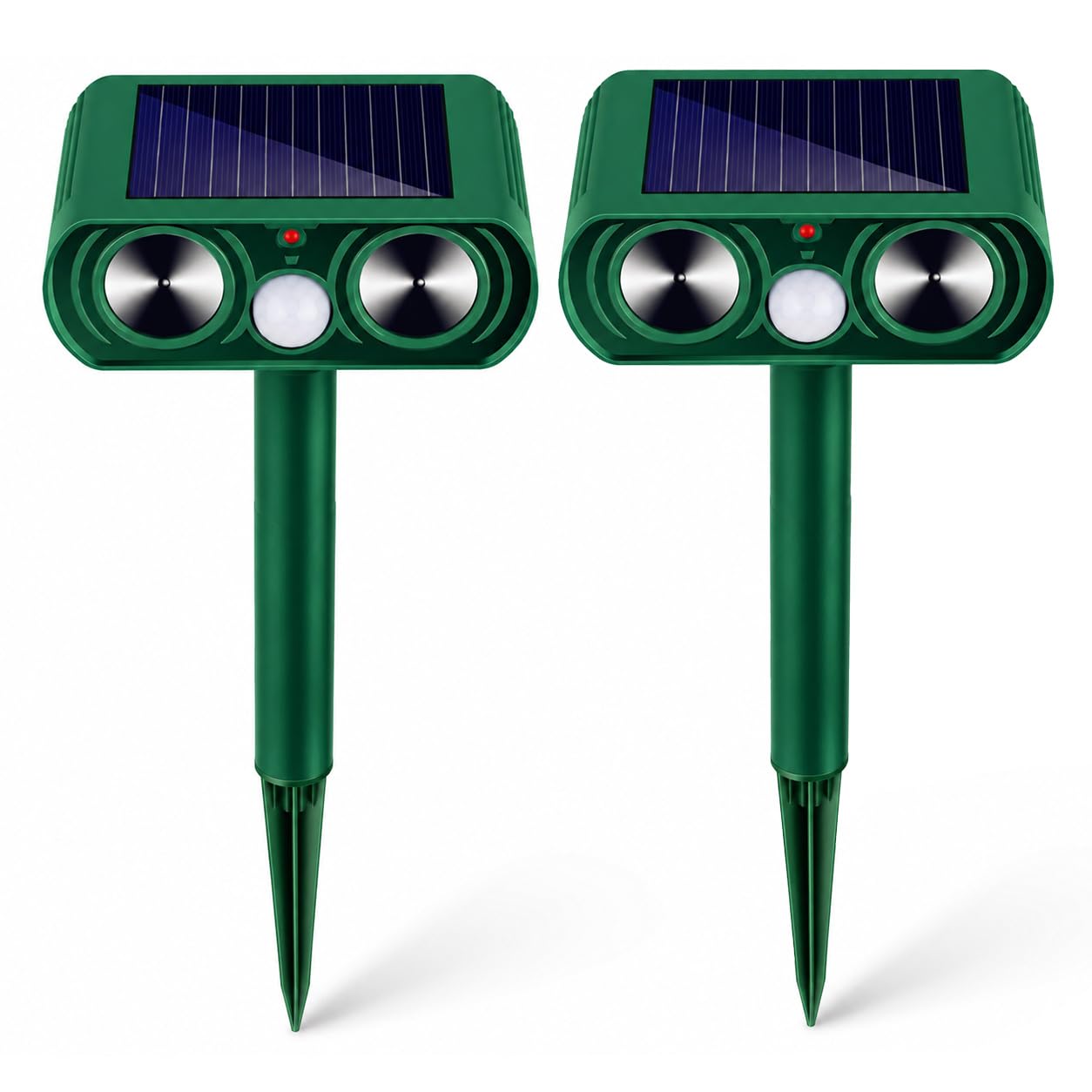 Solare Maulwurf Vertreiber con luci LED lampeggianti, repellente per talpe ad ultrasuoni per giardino e uso esterno, repellente impermeabile per animali per talpe, ratti, uccelli, scoiattoli soluzione