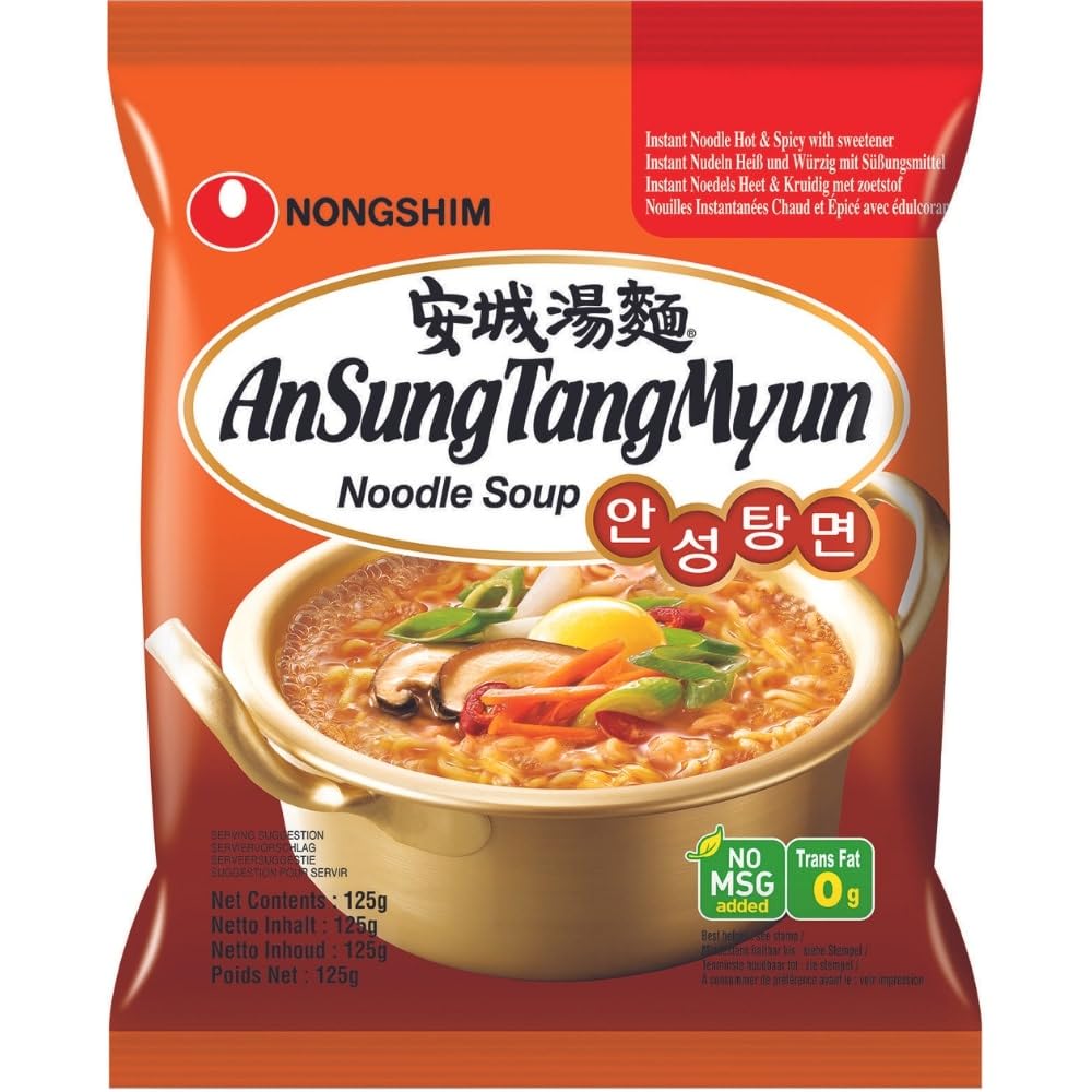 Nong Shim Fideos Instantáneos Ansungtang Con Carne Asada Y Miso 125 g