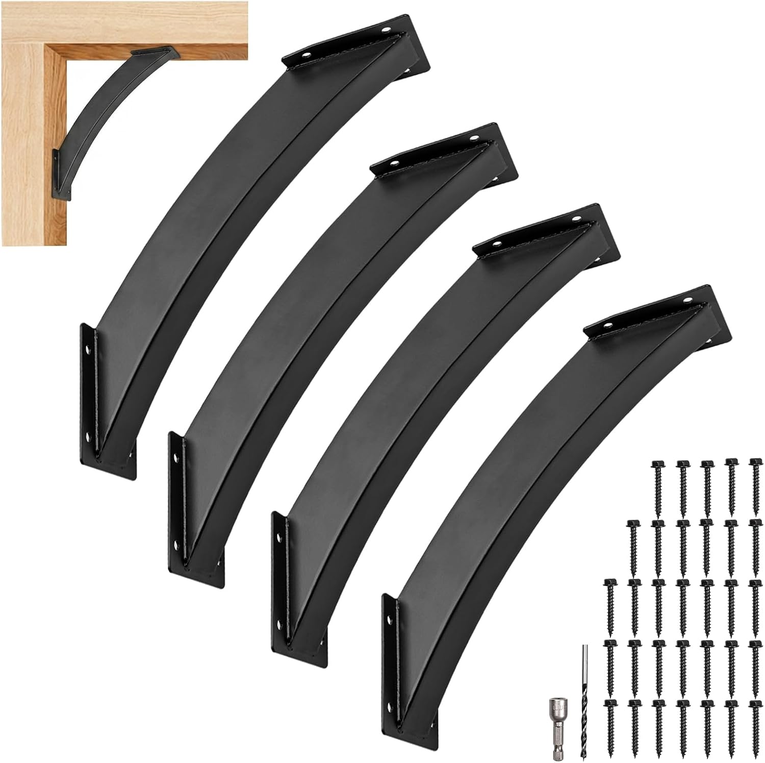 Staffe per Gazebo Angolari 45° - Set 4 Pezzi Guolich