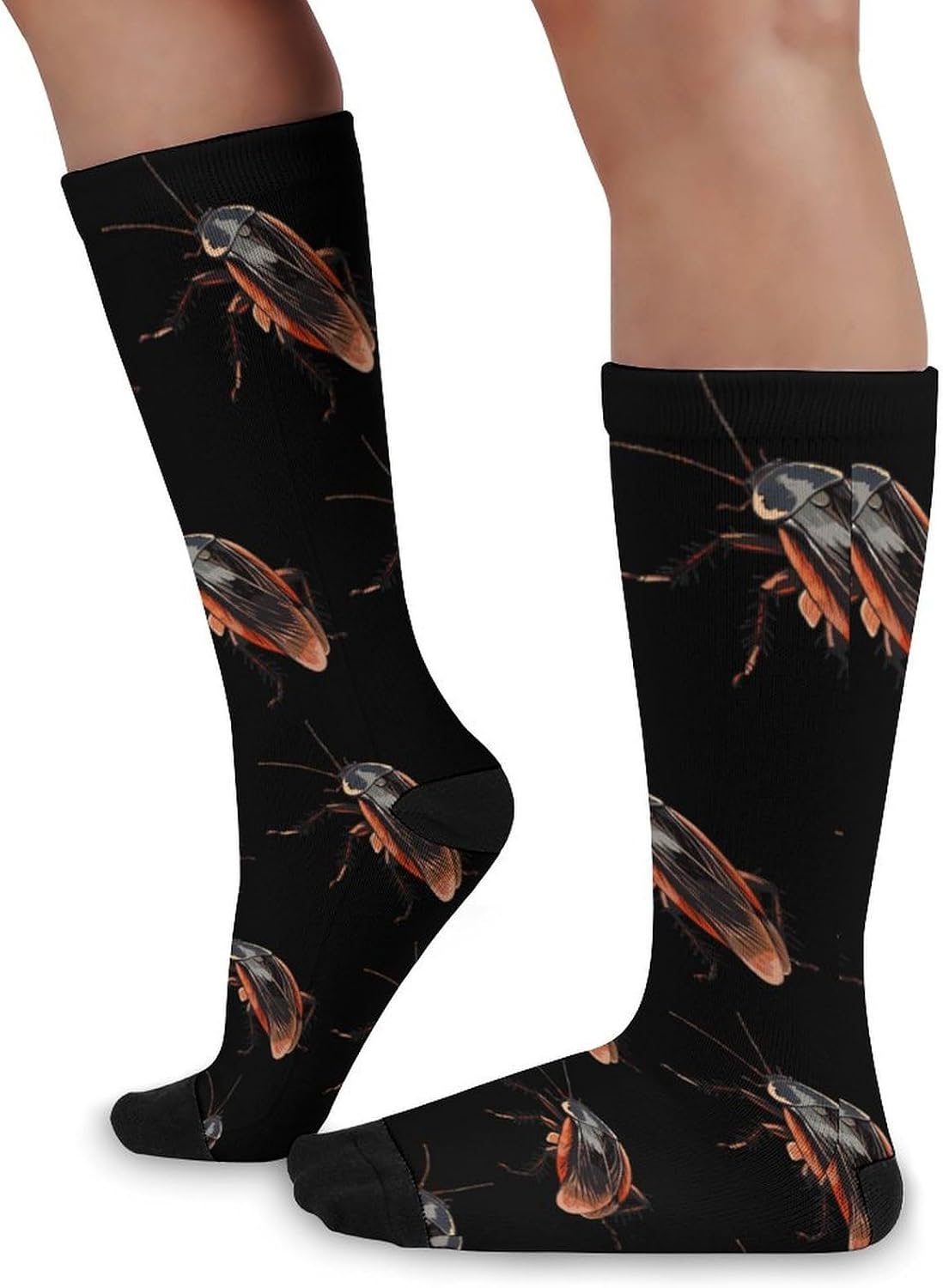 Cockroach Anime Knee High Socks Athletic Long Stockings Sport Casual Crew Tube Sock Boot 46cm