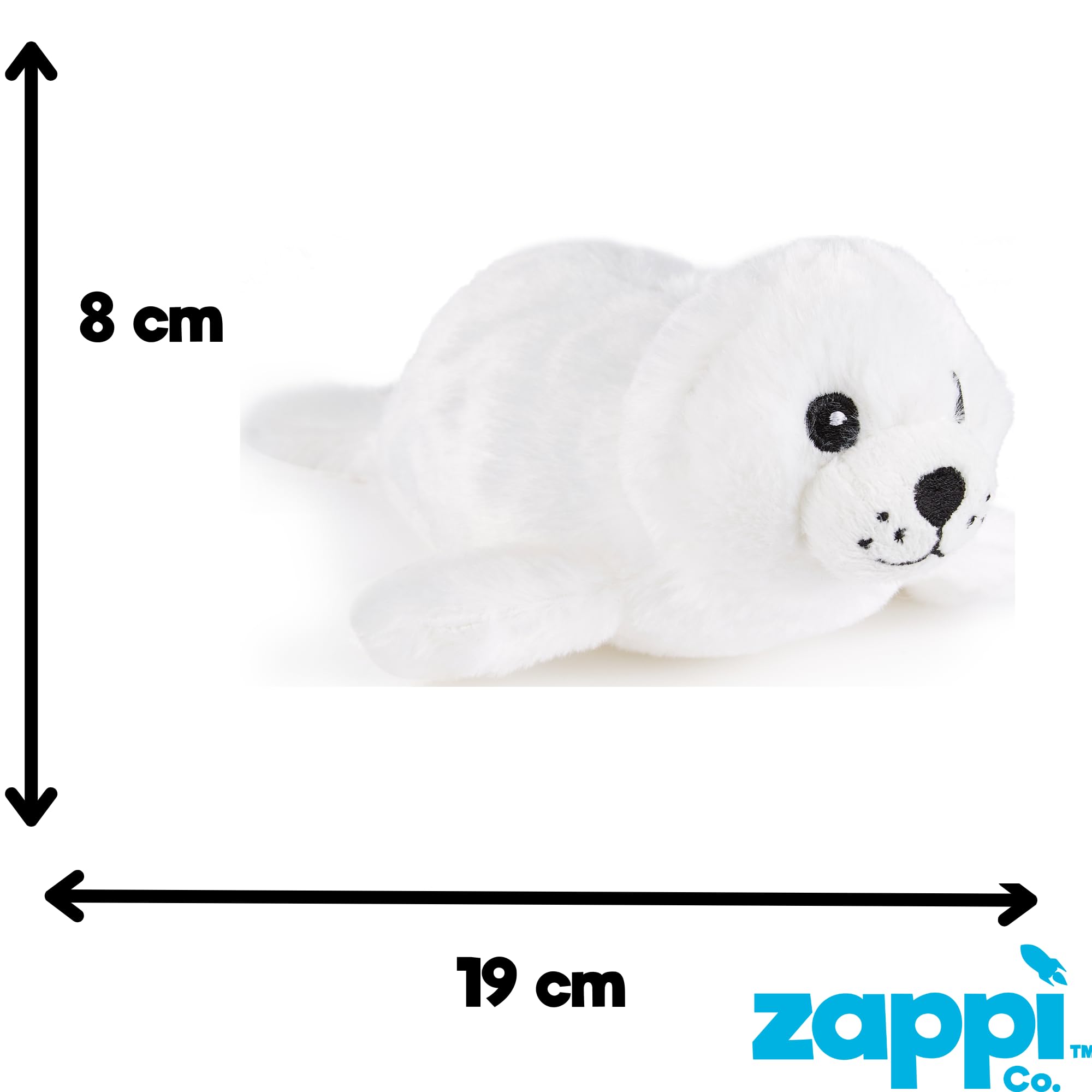 Zappi Co Animal de peluche suave para niños, perfecto compañero de juego para los niños, para cumpleaños y ocasiones especiales (12-15 cm) (lobo marino) — view 3