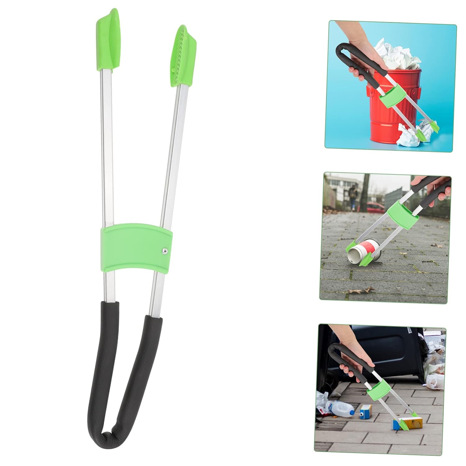Multi-Functional Garbage Clamp Tool Litter Picker with Thickened Rod Easy Grip Trash Picker for Outdoor Cleaning and Litter Collection
