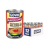 Vista 1 de Goya Frijoles refritos Mayocoba, 16 onzas (paquete de 12)
