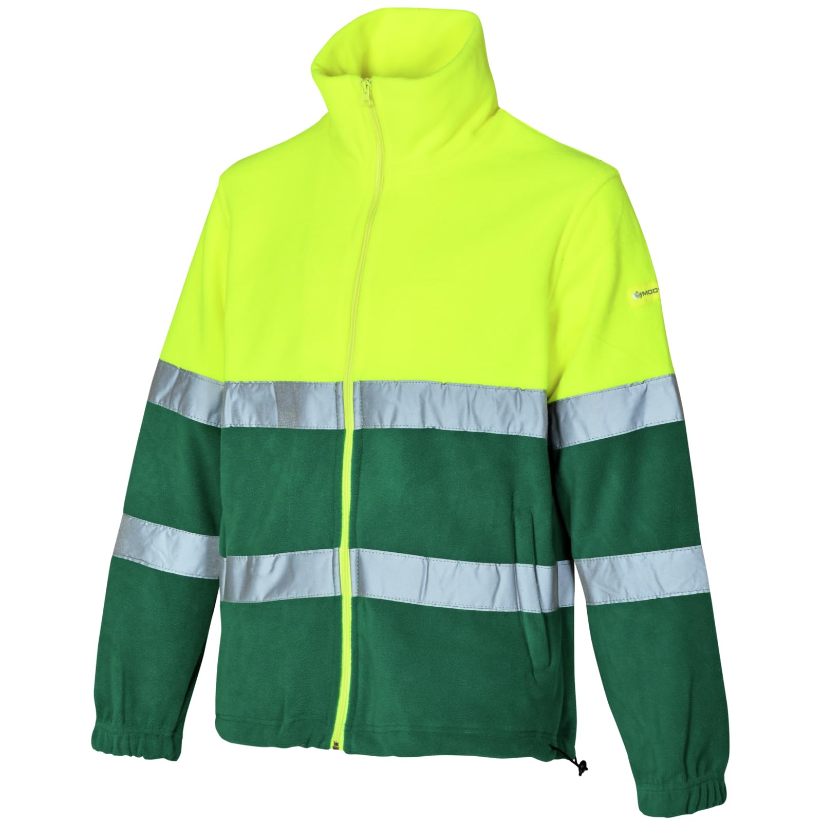 WÜRTH MODYF Polar de Trabajo Alta Visibilidad 1/2 Amarillo/Verde - Tamaño M