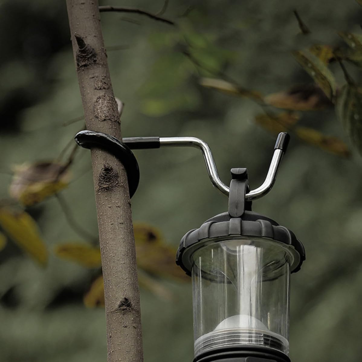 Luxshiny 2pcs Outdoor Camping Lamp Hook with Anti Slip Sleeve
