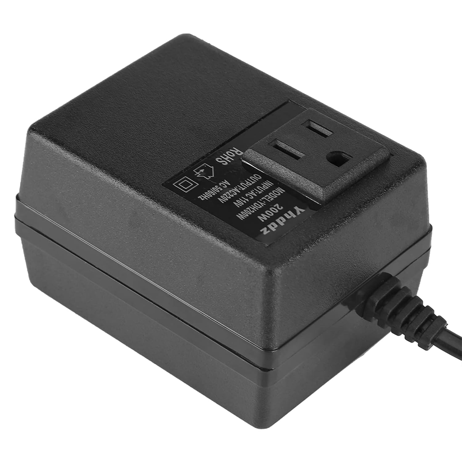 Convertidor 110V A 220V Euro C,110V to 220V Converter Voltage EU Japan,Voltage Converter 200W Journey Travel Adapter 110V to 220V Voltage Power Converter Transformer