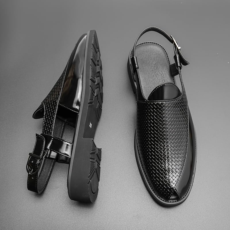 large size Men'S Soft Sandals Summer Street Fashion Out Breathable Buckle Sandals Lightweight And Non Stuffy Shoes2