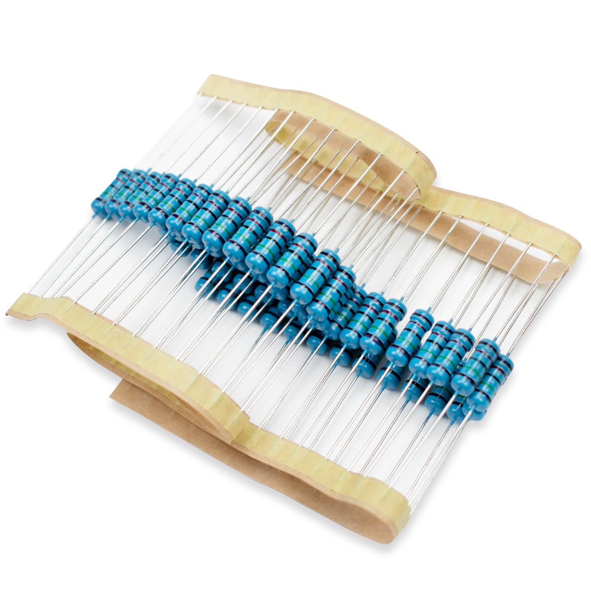 Innfeeltech 50 Pcs 1W 1% Toleranz 15K Ohm Metall Film Widerstand Widerstand für DIY Projekt und Experimente
