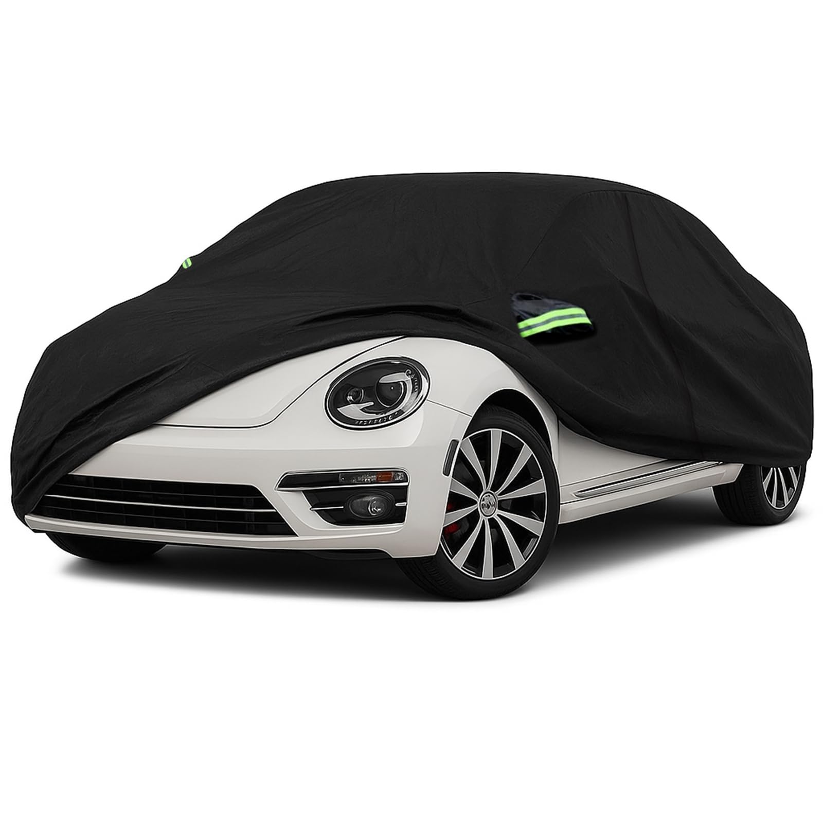 Autoabdeckung für VW Käfer 1980-2022,Abdeckung für VW Käfer Dupont Oxford,Abdeckplane für VW Beetle mit Windschutz und Reißverschlusstür,Abdeckplane Käfer Ganzjähriger Schutz,Schnee–Sonnen–Staubdicht