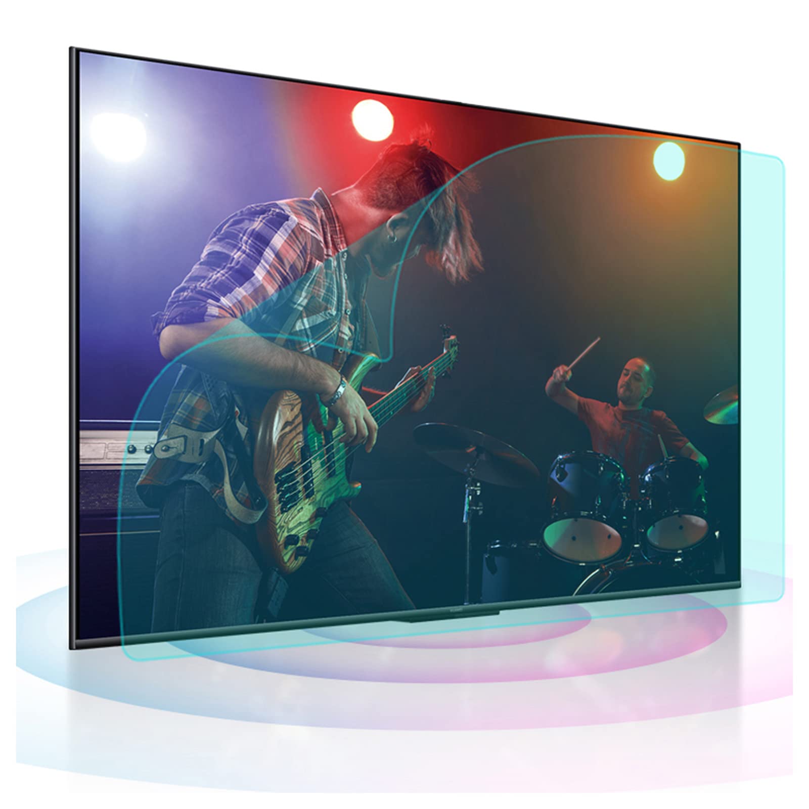 Film anti-lumière bleue TV 46 pouces : protection écran anti-éblouissement LCD LED 1017x570mm