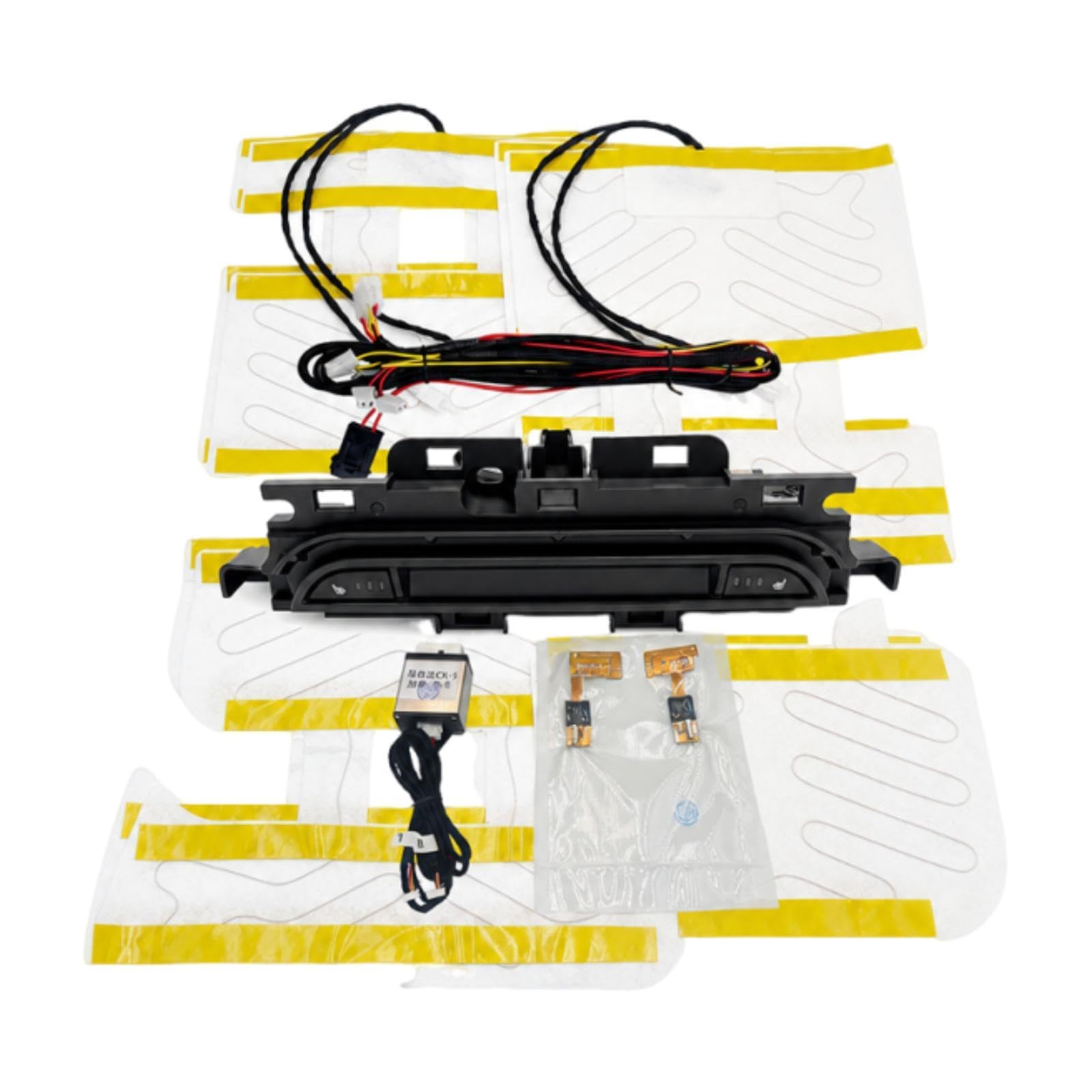4 Stück Car Seats Heater Kit Professionelle Sitzheizungsaufsätze Komplettkit mit Verkabelung Leichtfür Modifikation zur Verbesserung